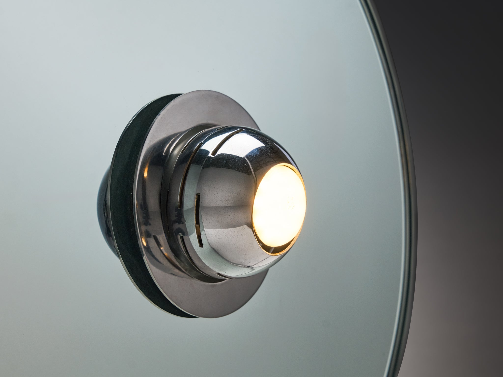 Rare Innocente Gandini for Arredoluce 'Sunlight' Table Lamp Mirrored Glass Lighting Morentz