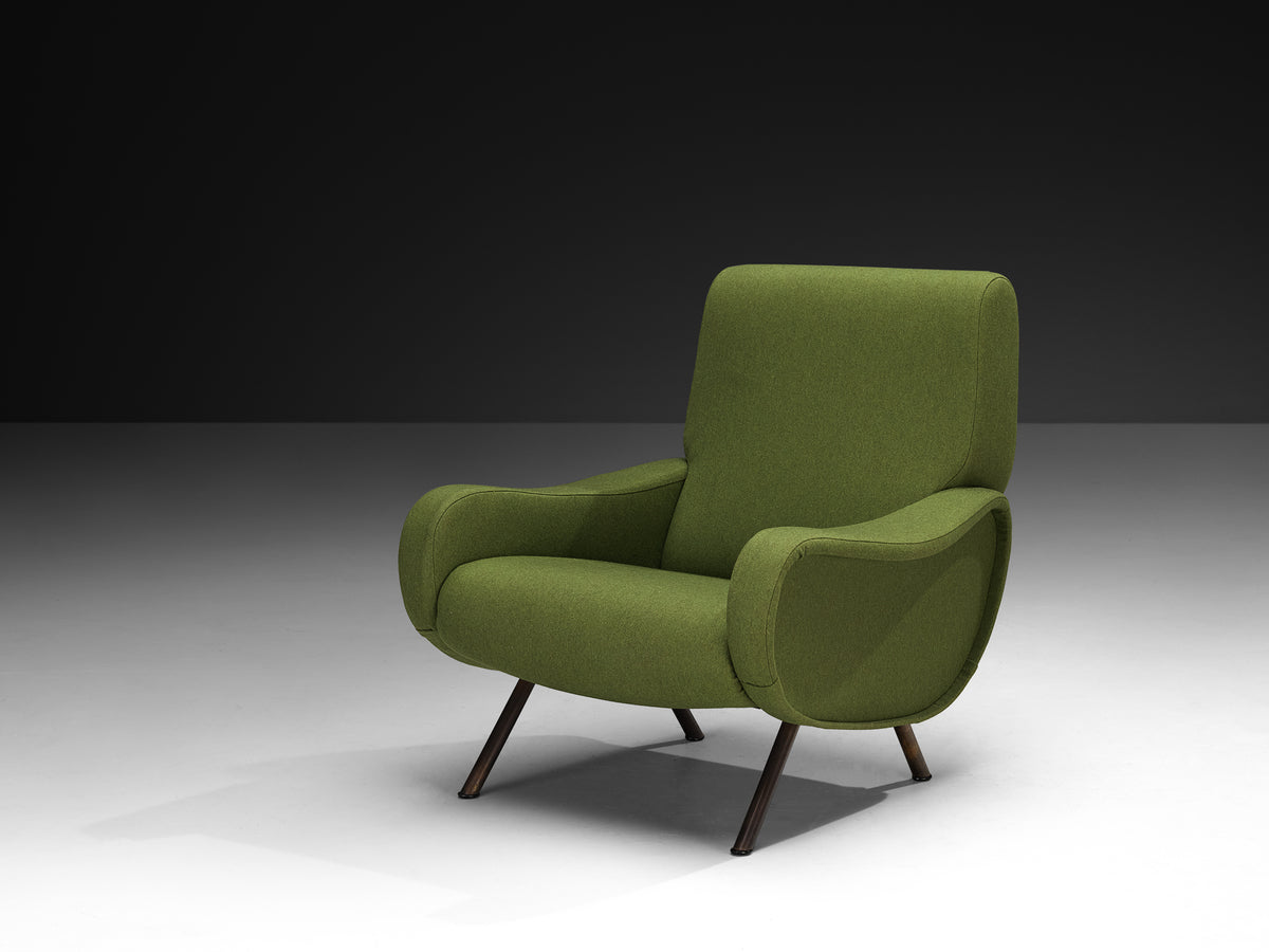 Marco Zanuso for Arflex 'Lady' Armchair in Green Upholstery Seating Morentz