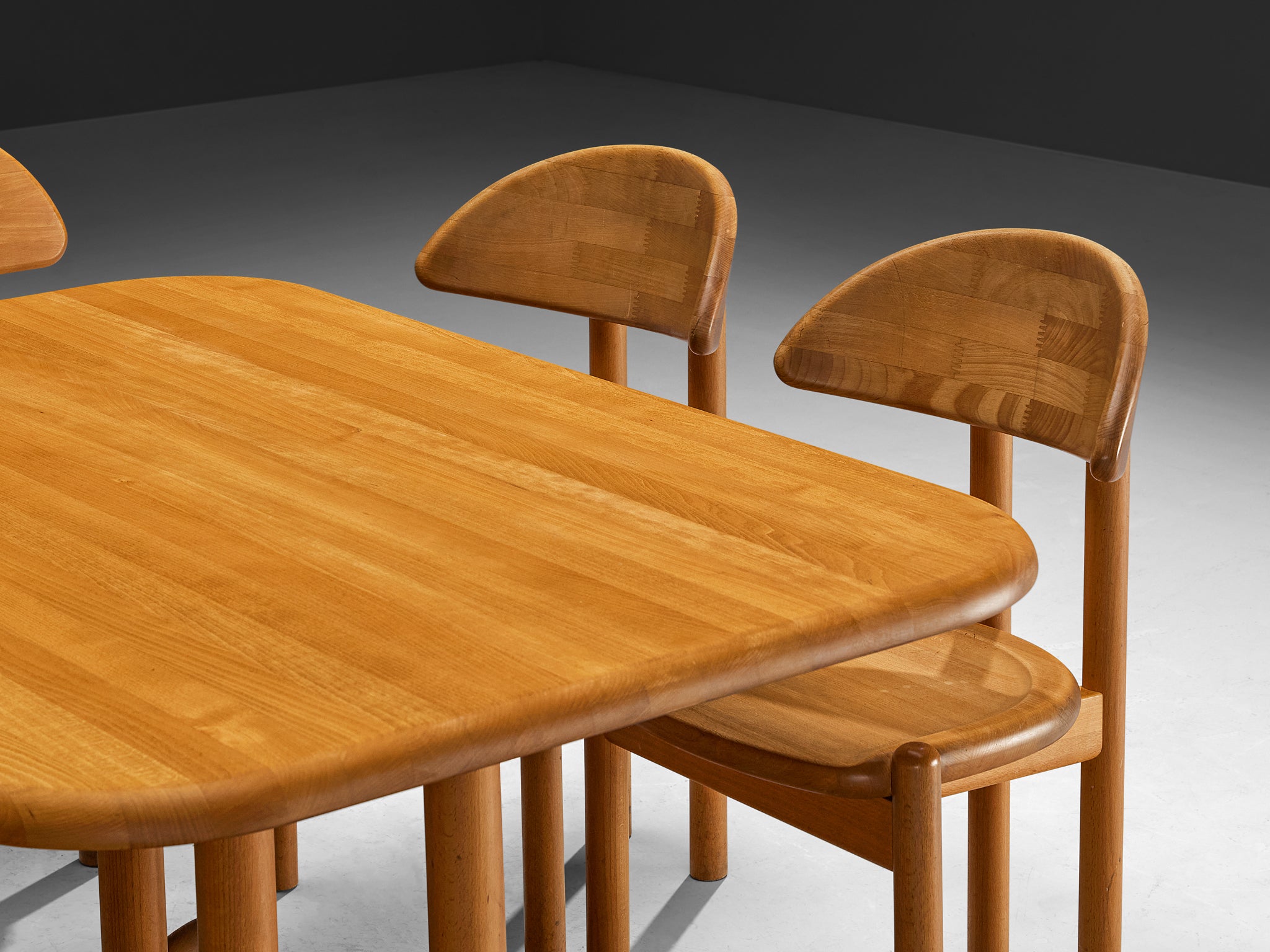 Scandinavian Modern Dining Room Set with Table, Bench, Set of Chairs tables Morentz