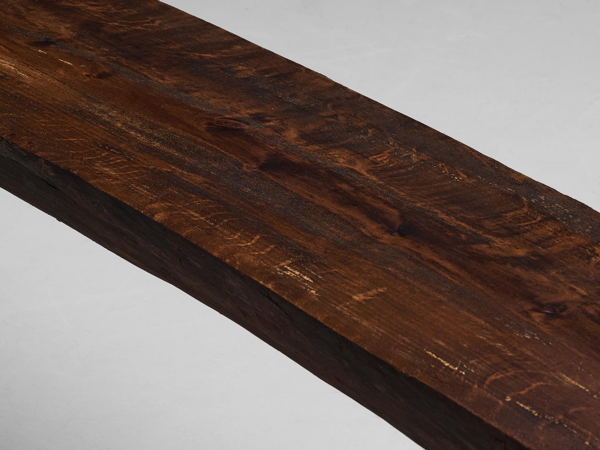 Naturalistic Tree Slab Large Bench 292 cm/114 in seating Morentz