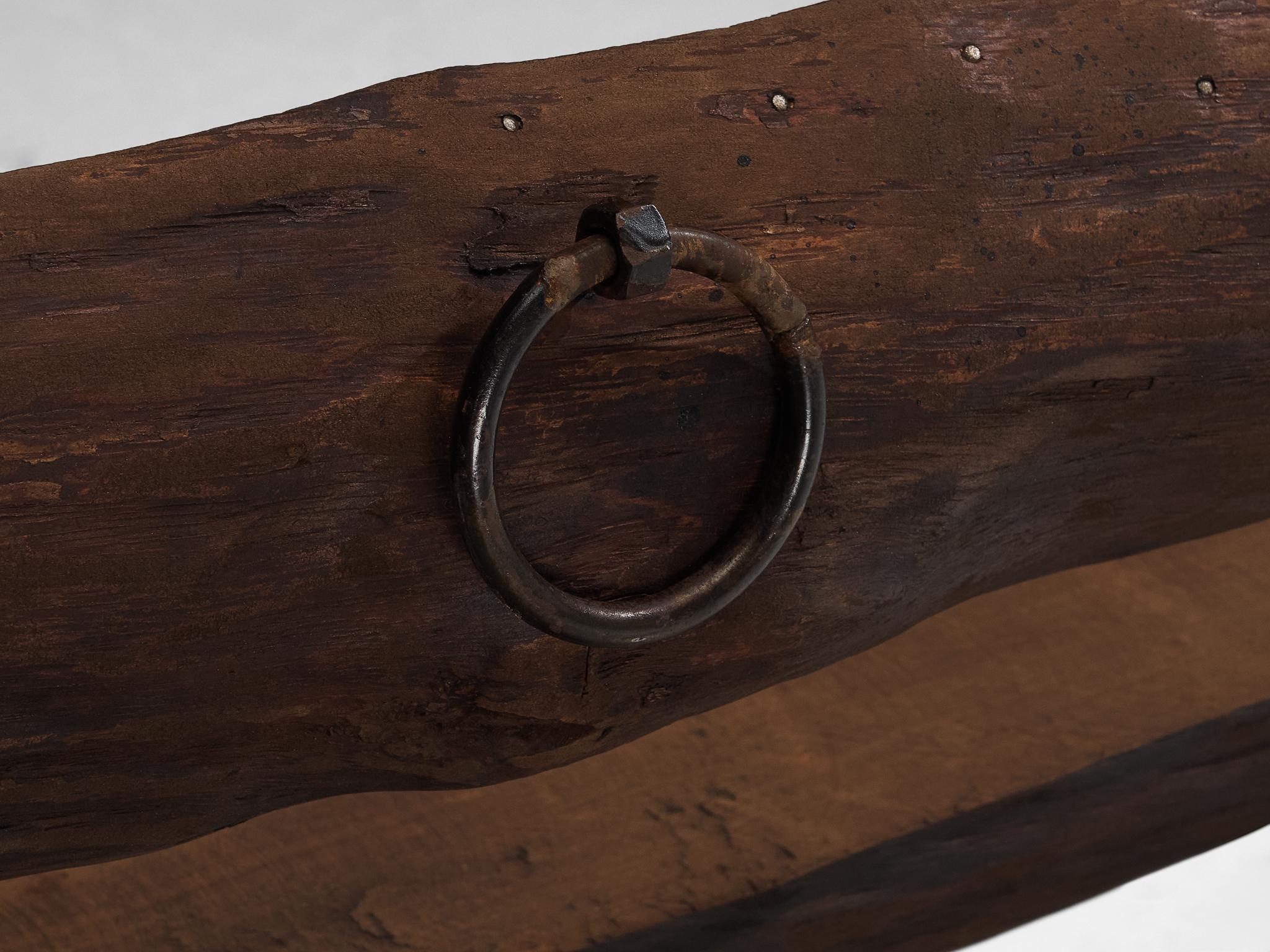 Naturalistic Tree Slab Large Bench 296 cm/116.54 in. seating Morentz