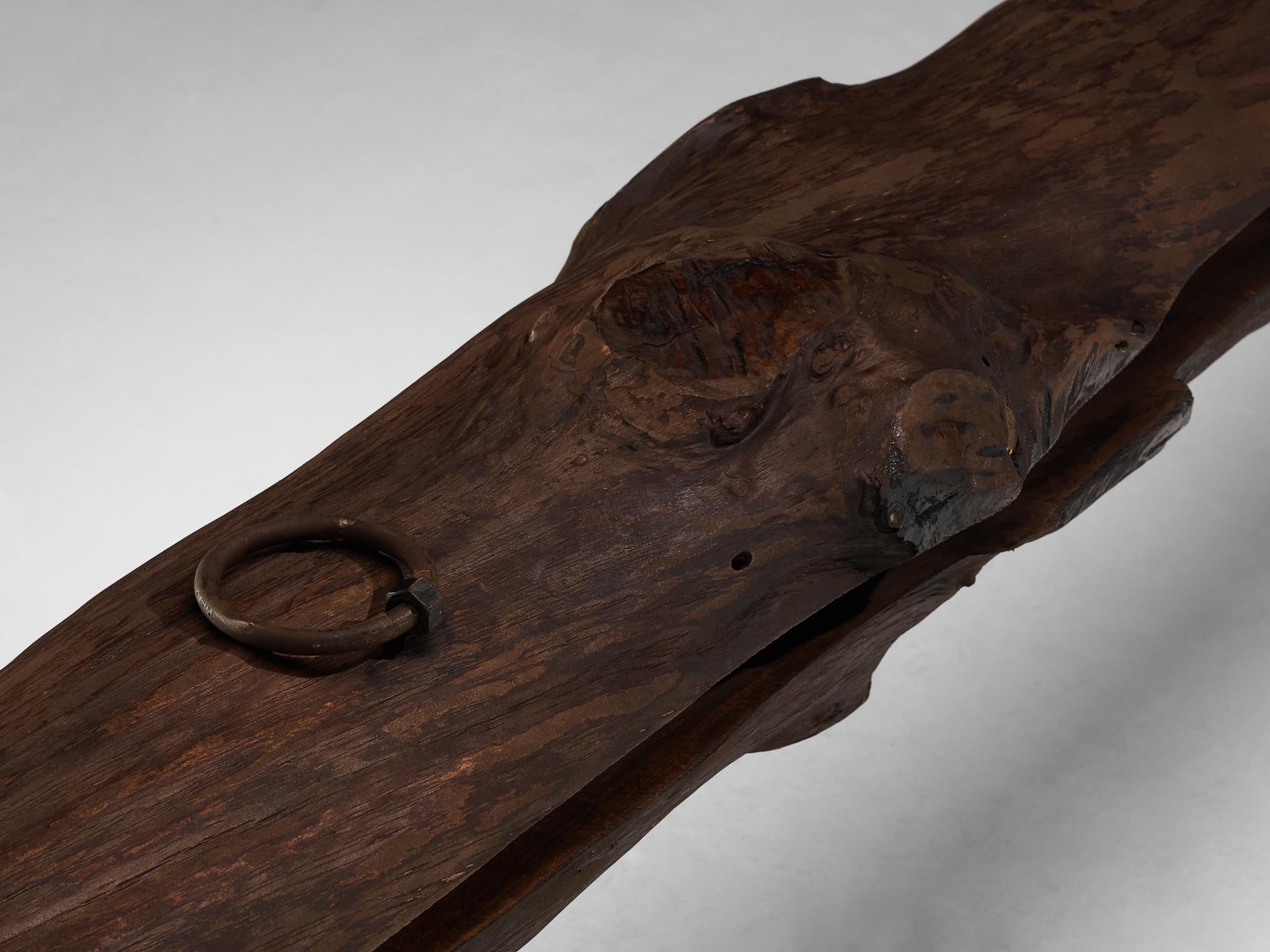 Naturalistic Tree Slab Large Bench 296 cm/116.54 in. seating Morentz