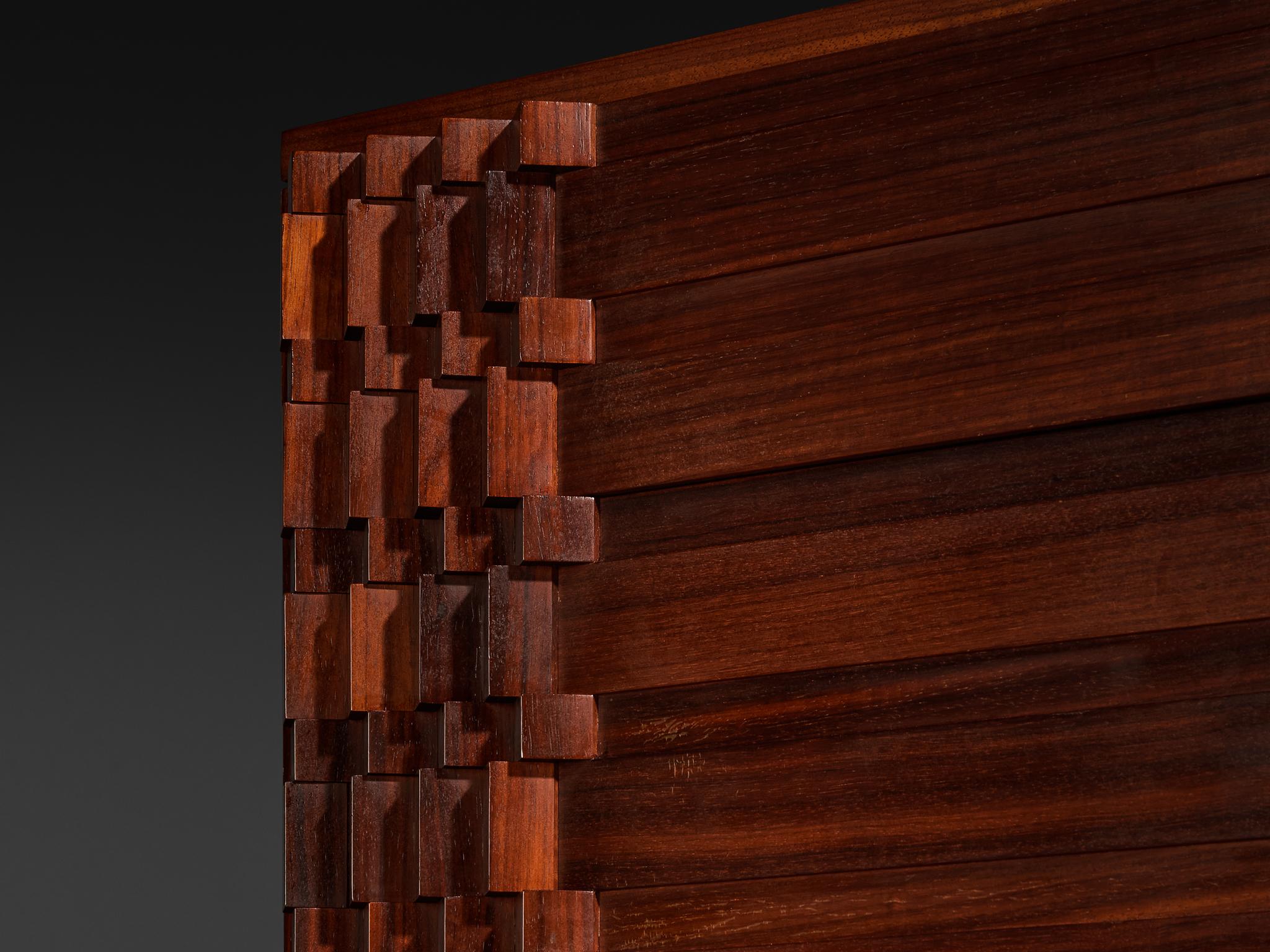 Luciano Frigerio 'Diamante' Sideboard with Cubist Graphic Front case pieces and storage cabinets Morentz