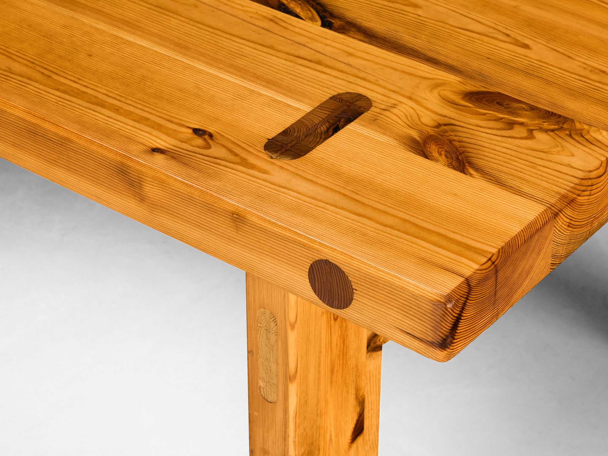 Roland Wilhelmsson Dining Table in Solid Pine 1970s Tables Morentz