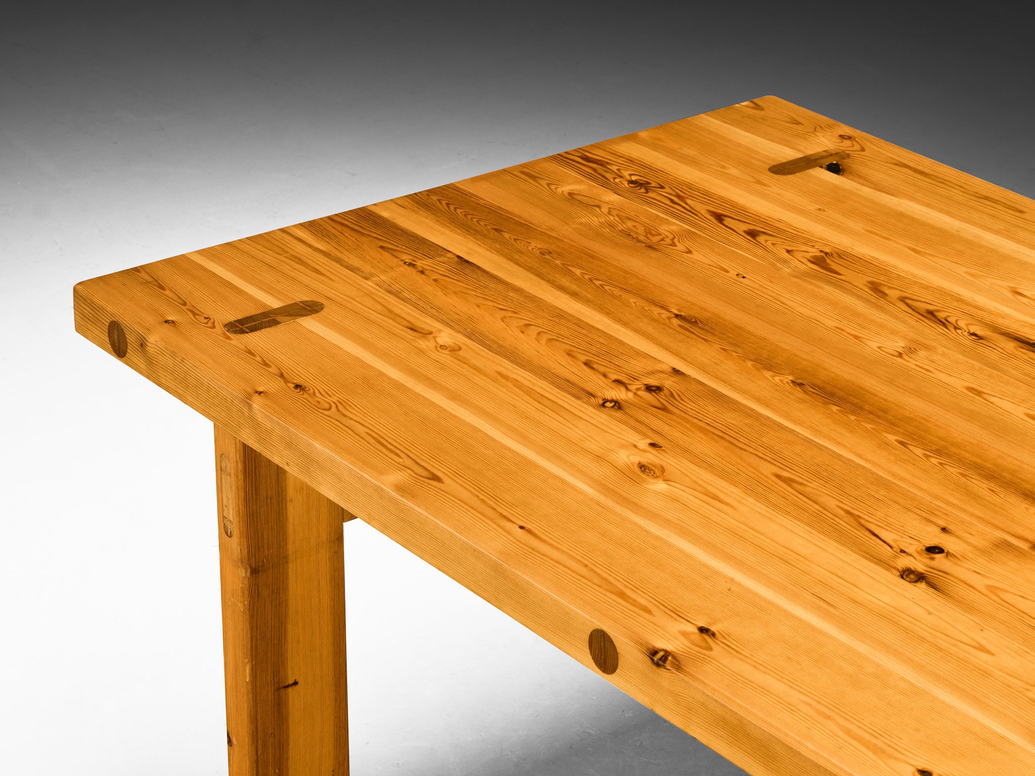 Roland Wilhelmsson Dining Table in Solid Pine 1970s Tables Morentz