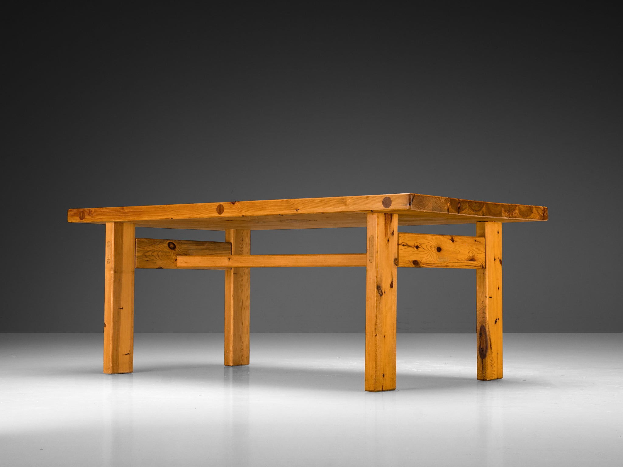 Roland Wilhelmsson Dining Table in Solid Pine 1970s Tables Morentz