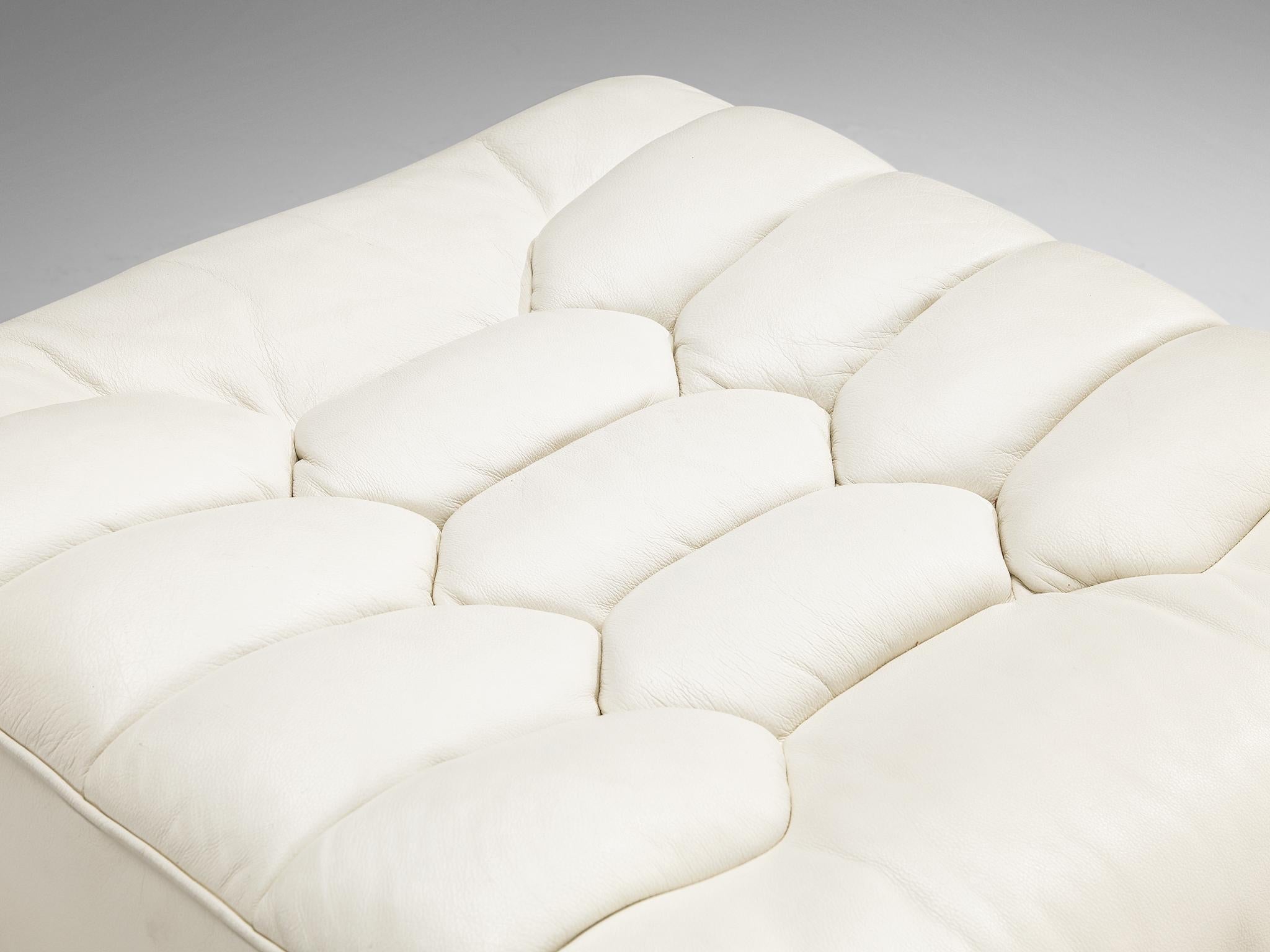 Robert Haussmann for De Sede 'DS-P' Lounge Chair with Ottoman in Leather seating Morentz