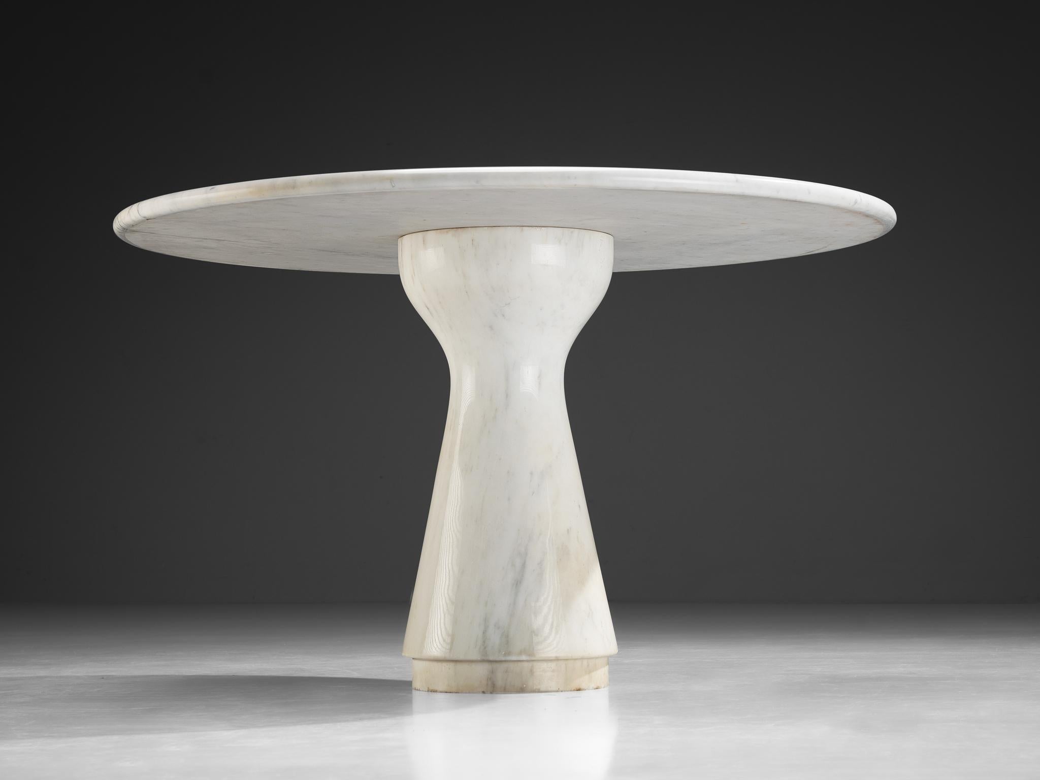 Italian Postmodern Dining Set Marble Table and Mobil Girgi Chairs seating Morentz