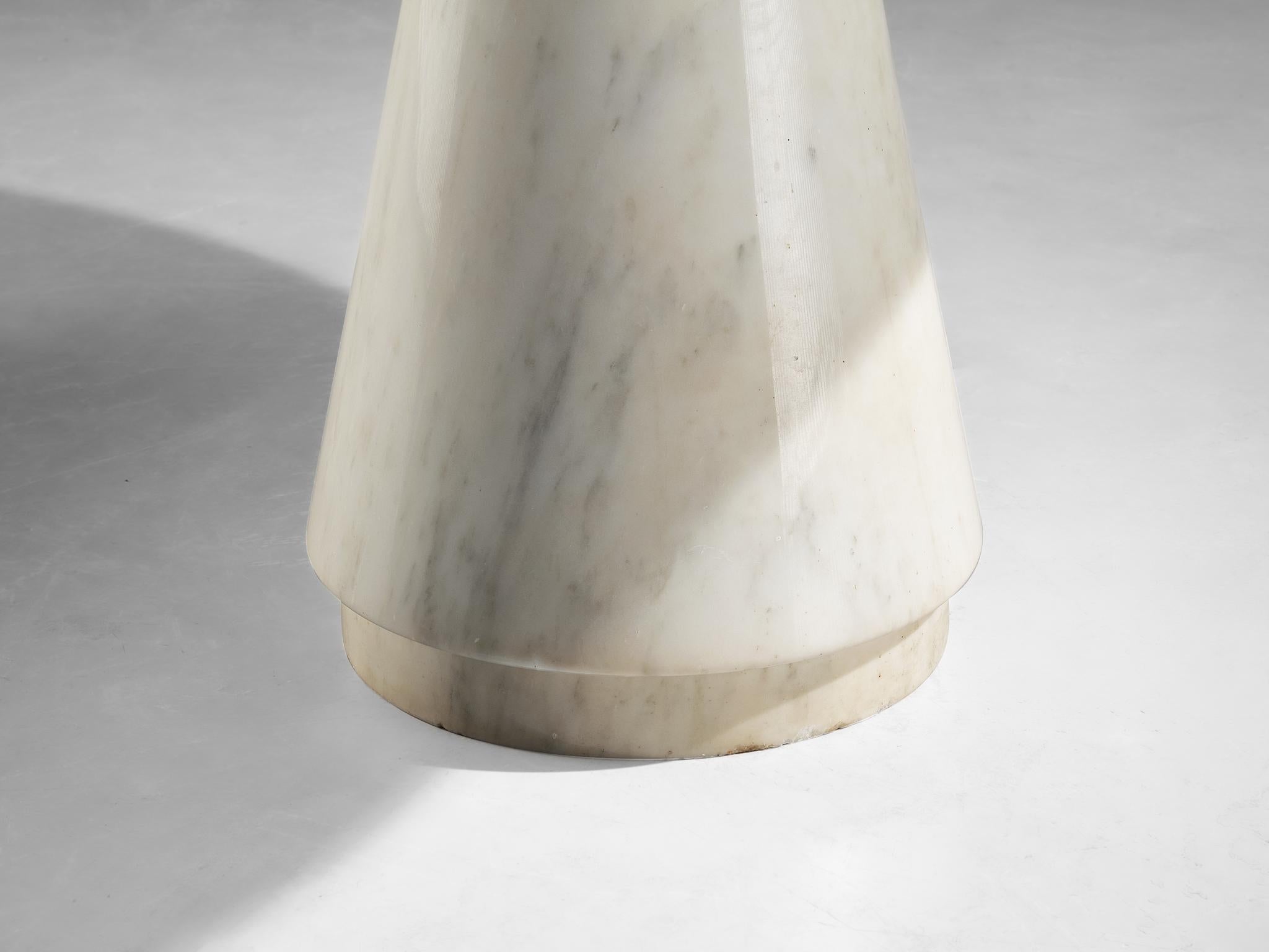 Italian Postmodern Dining Set Marble Table and Mobil Girgi Chairs seating Morentz