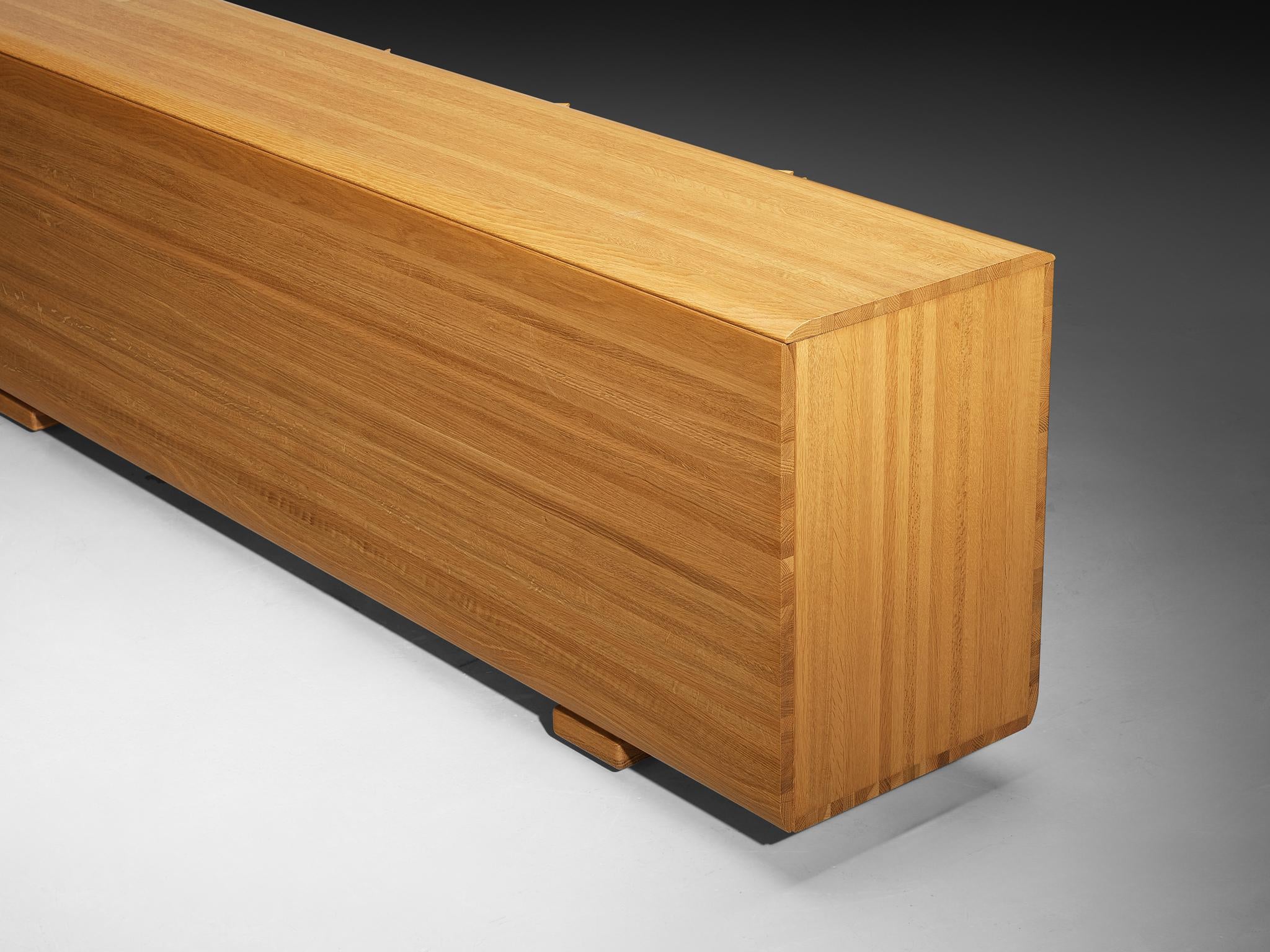 Bob van den Berghe for Van Den Berghe Pauvers 'Iris' Sideboard in Solid Oak case pieces and storage cabinets Morentz