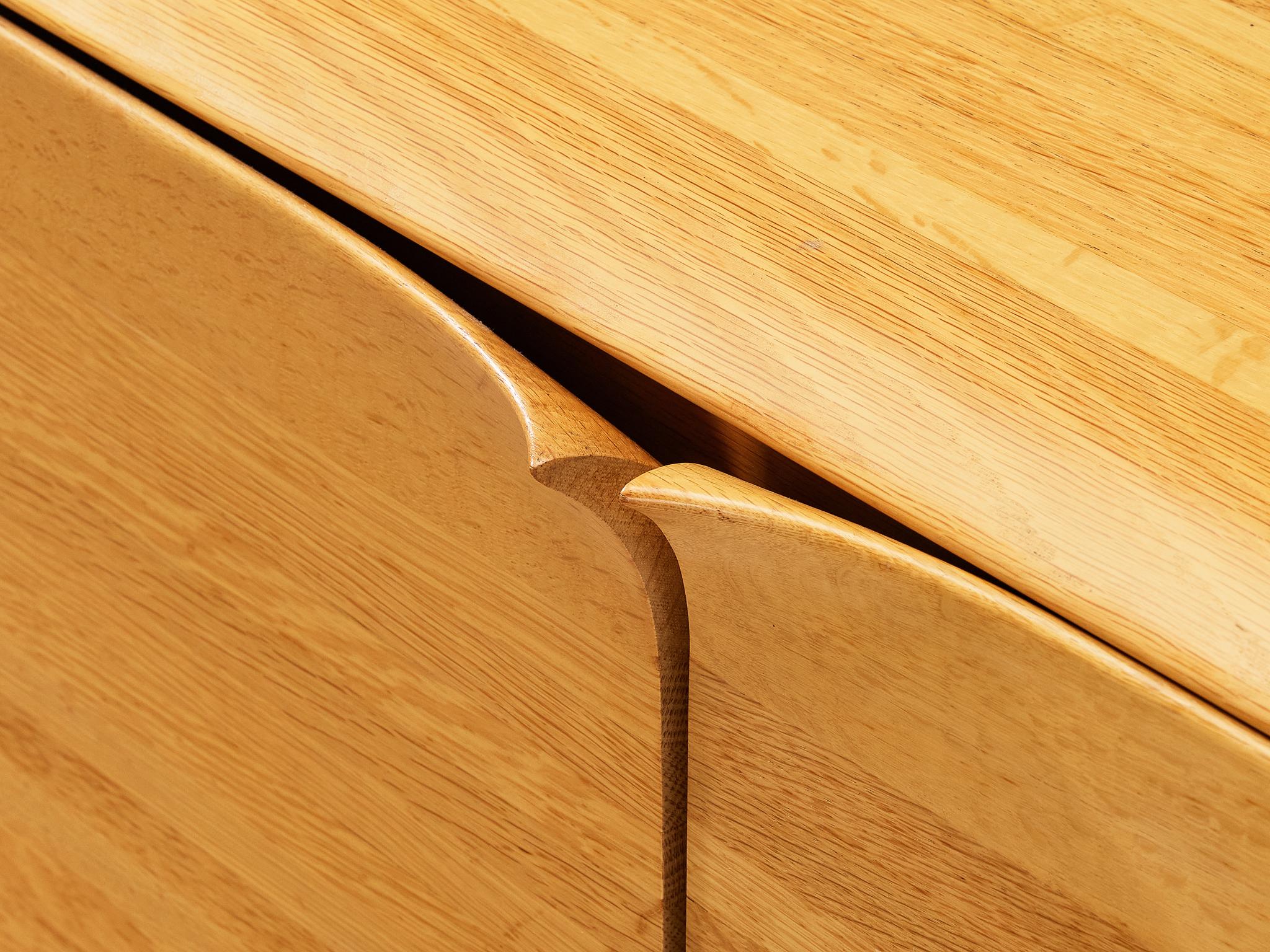 Bob van den Berghe for Van Den Berghe Pauvers 'Iris' Sideboard in Solid Oak case pieces and storage cabinets Morentz