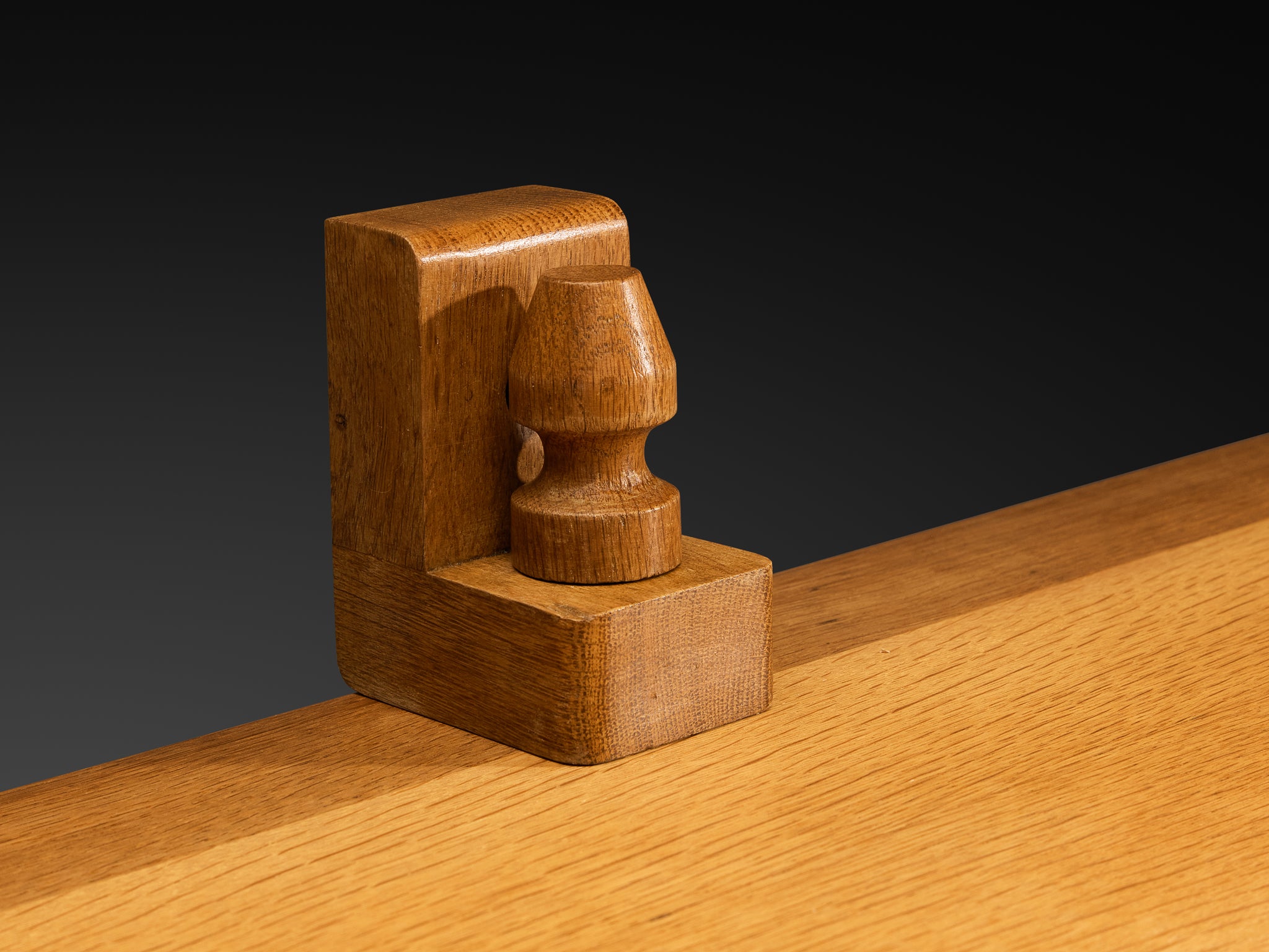 Guillerme & Chambron Angular Carved Sideboard in Solid Oak case pieces and storage cabinets Morentz