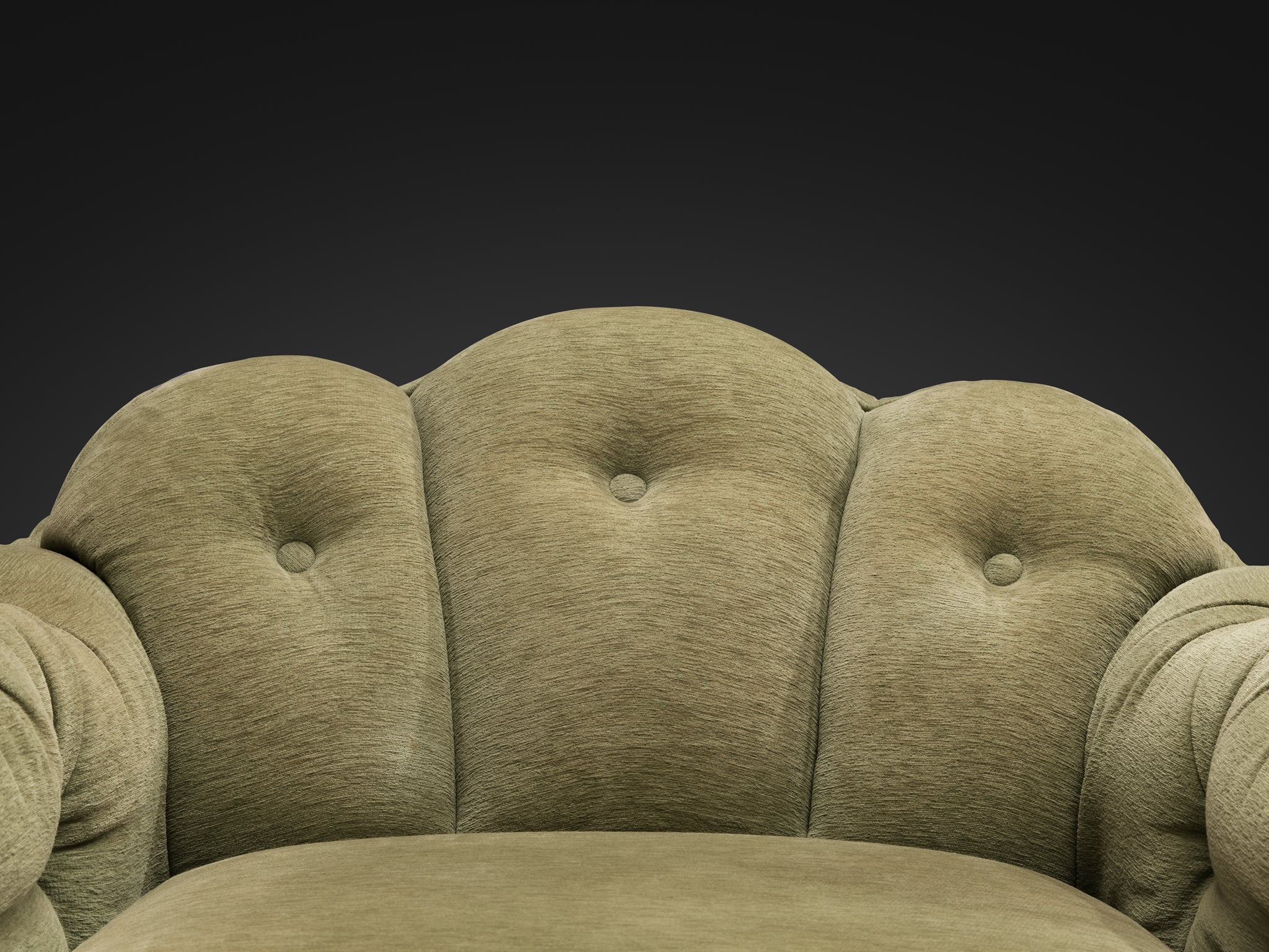 Vivai Del Sud Superstar Lounge Chair in Olive Green Fabric Seating Morentz