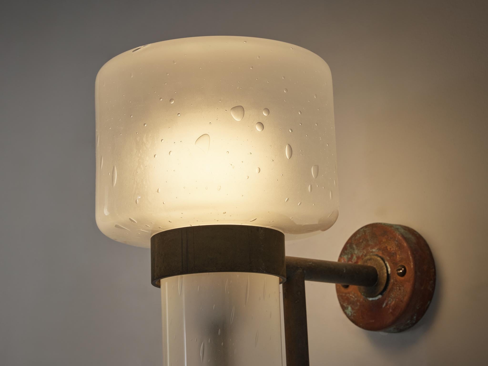 Hans-Agne Jakobsson Wall Light in Copper and Blown Glass lighting Morentz