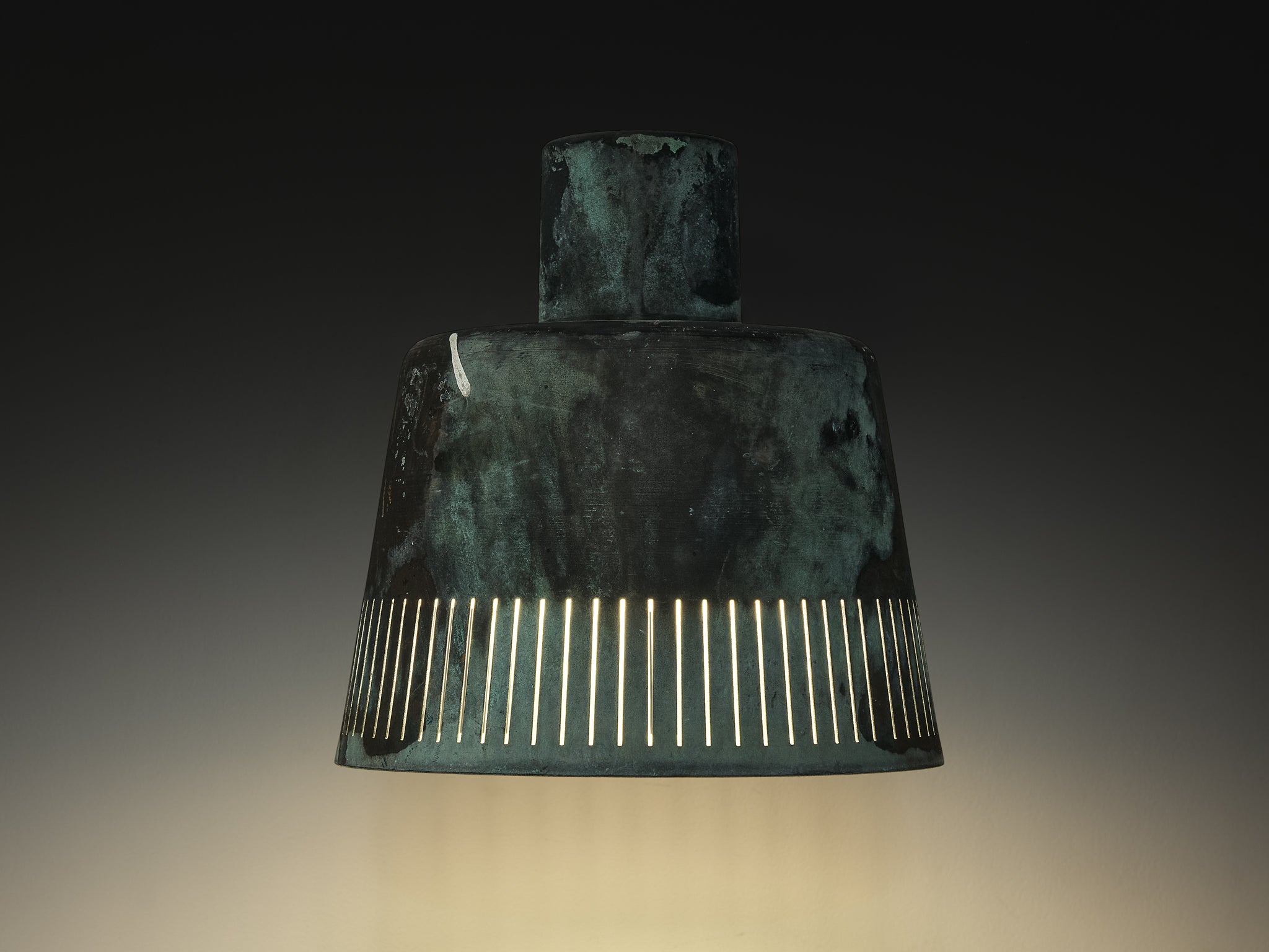 Hans Bergström for Ateljé Lyktan Wall Light in Patinated Copper Lighting Morentz