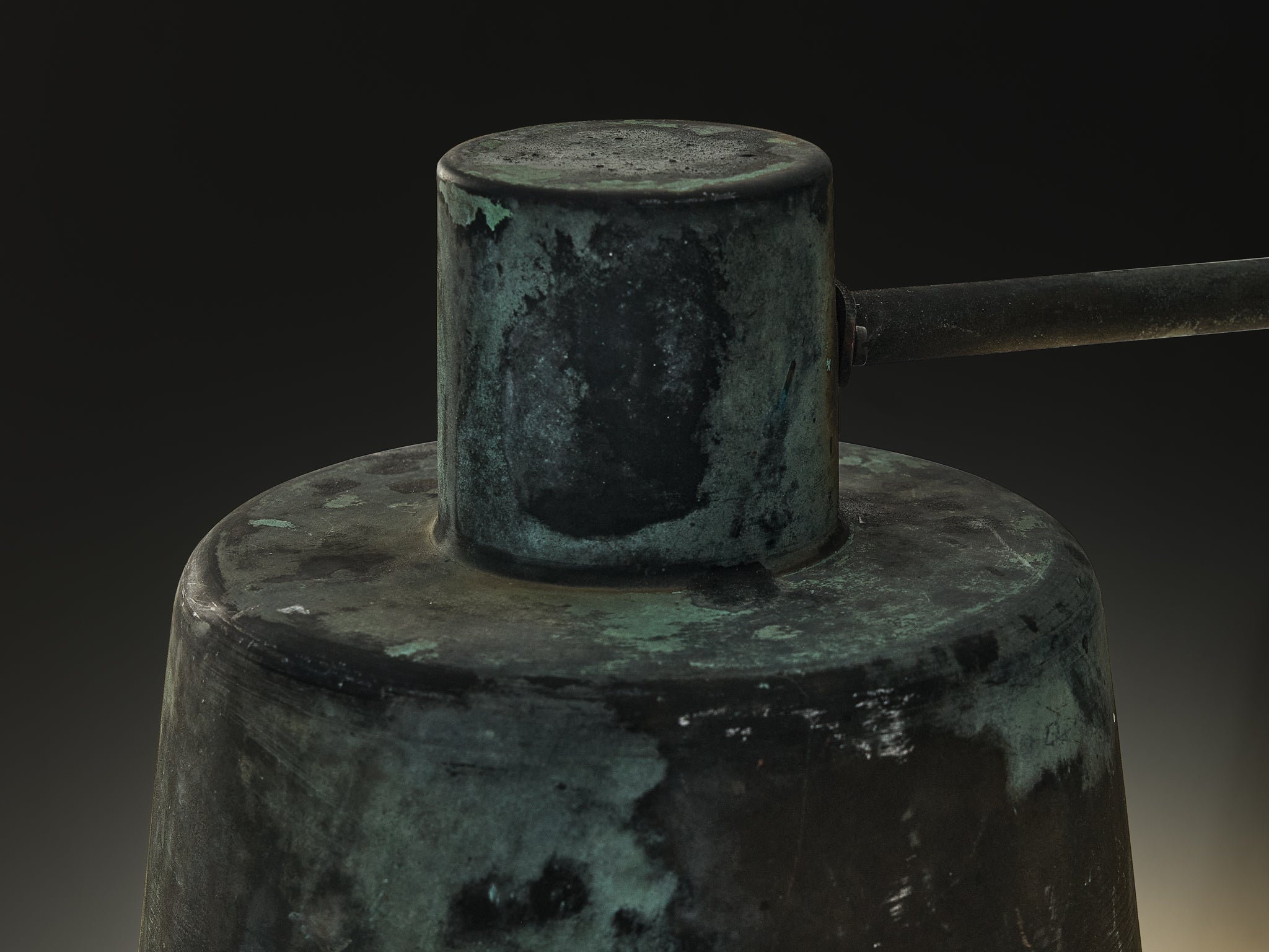 Hans Bergström for Ateljé Lyktan Wall Light in Patinated Copper Lighting Morentz