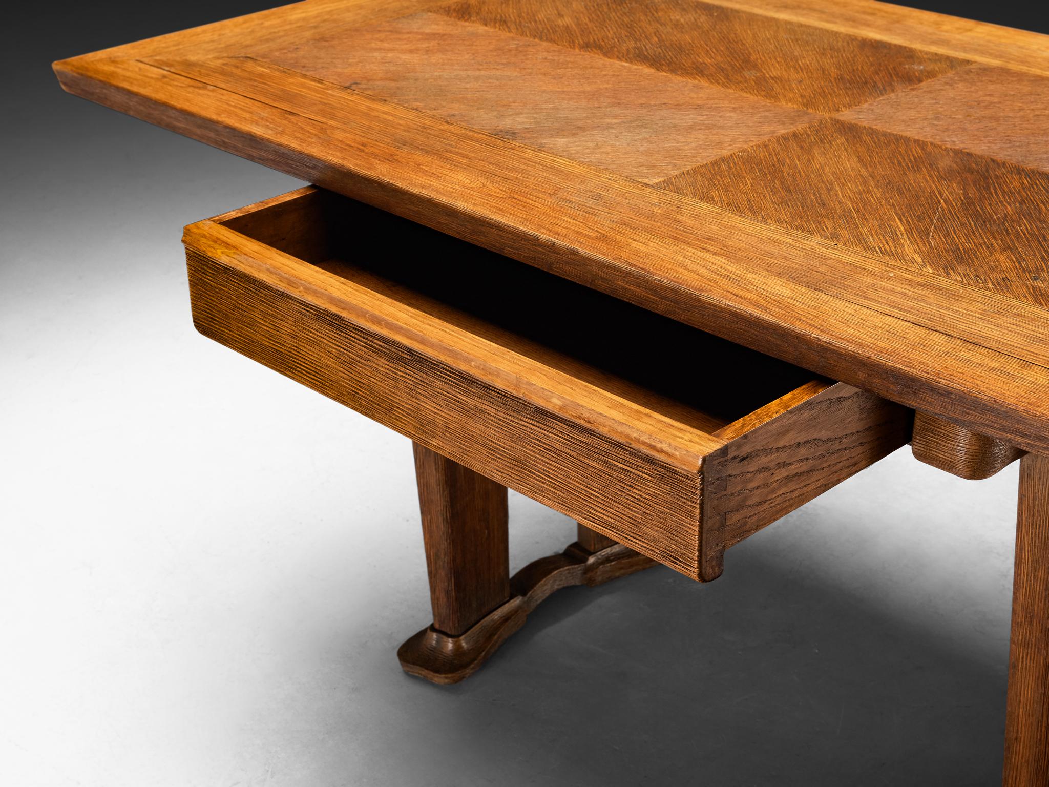 Ernesto Valabrega for Vittorio Valabrega Writing Desk in Oak tables Morentz