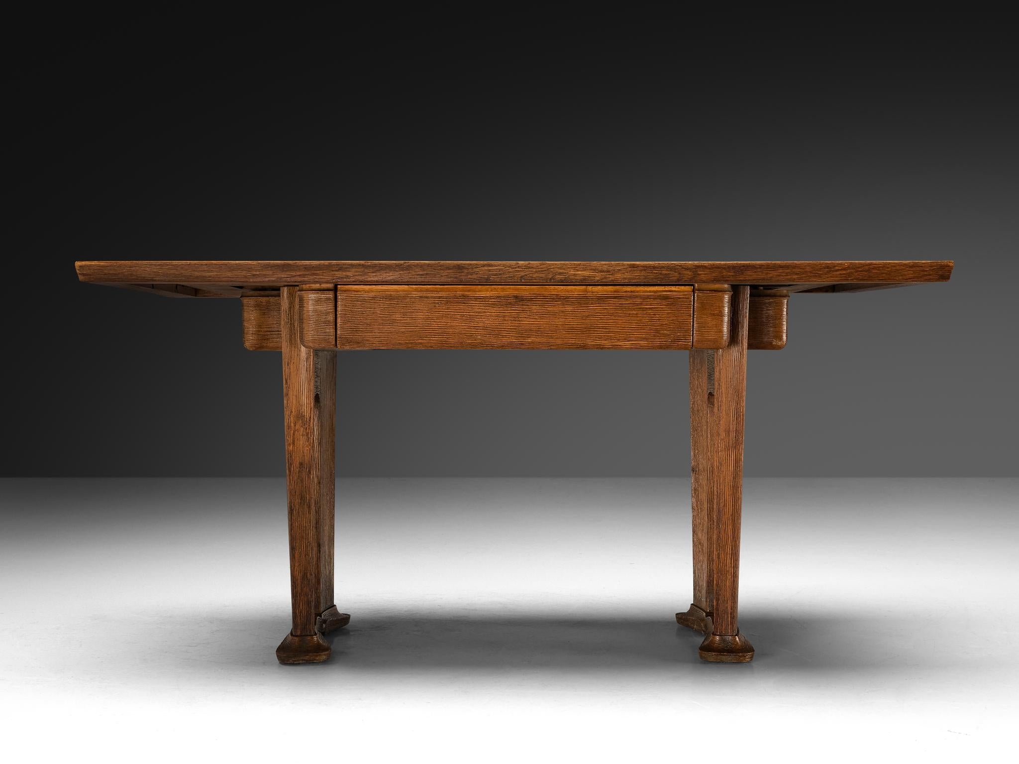 Ernesto Valabrega for Vittorio Valabrega Writing Desk in Oak tables Morentz