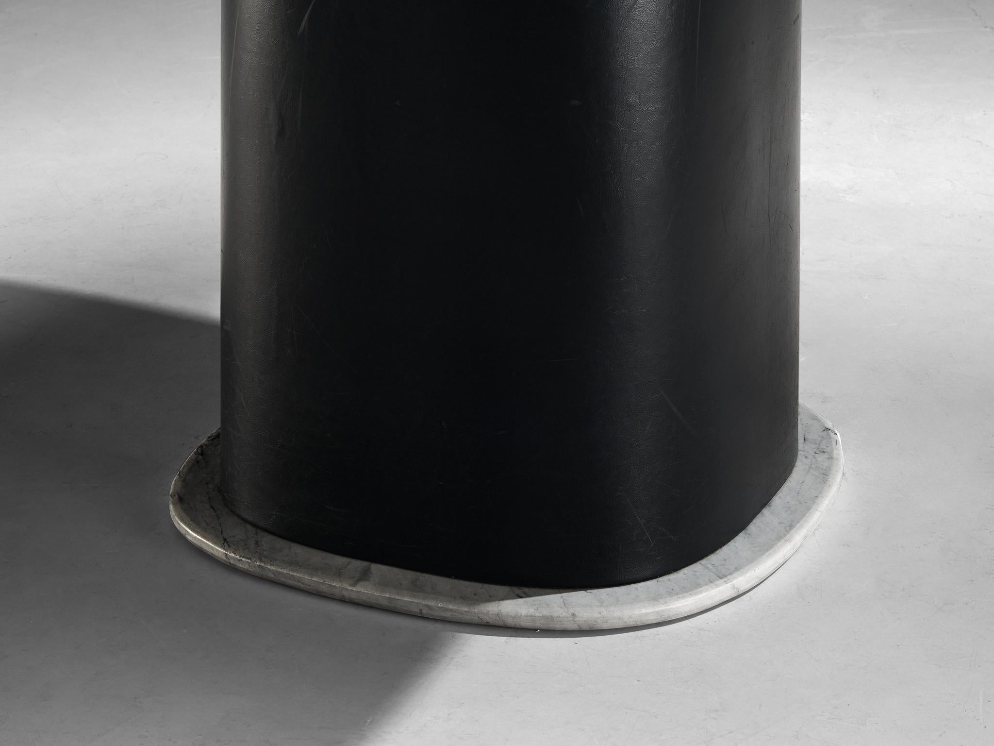 Marble Square Dining Table with Contrasting Base tables Morentz