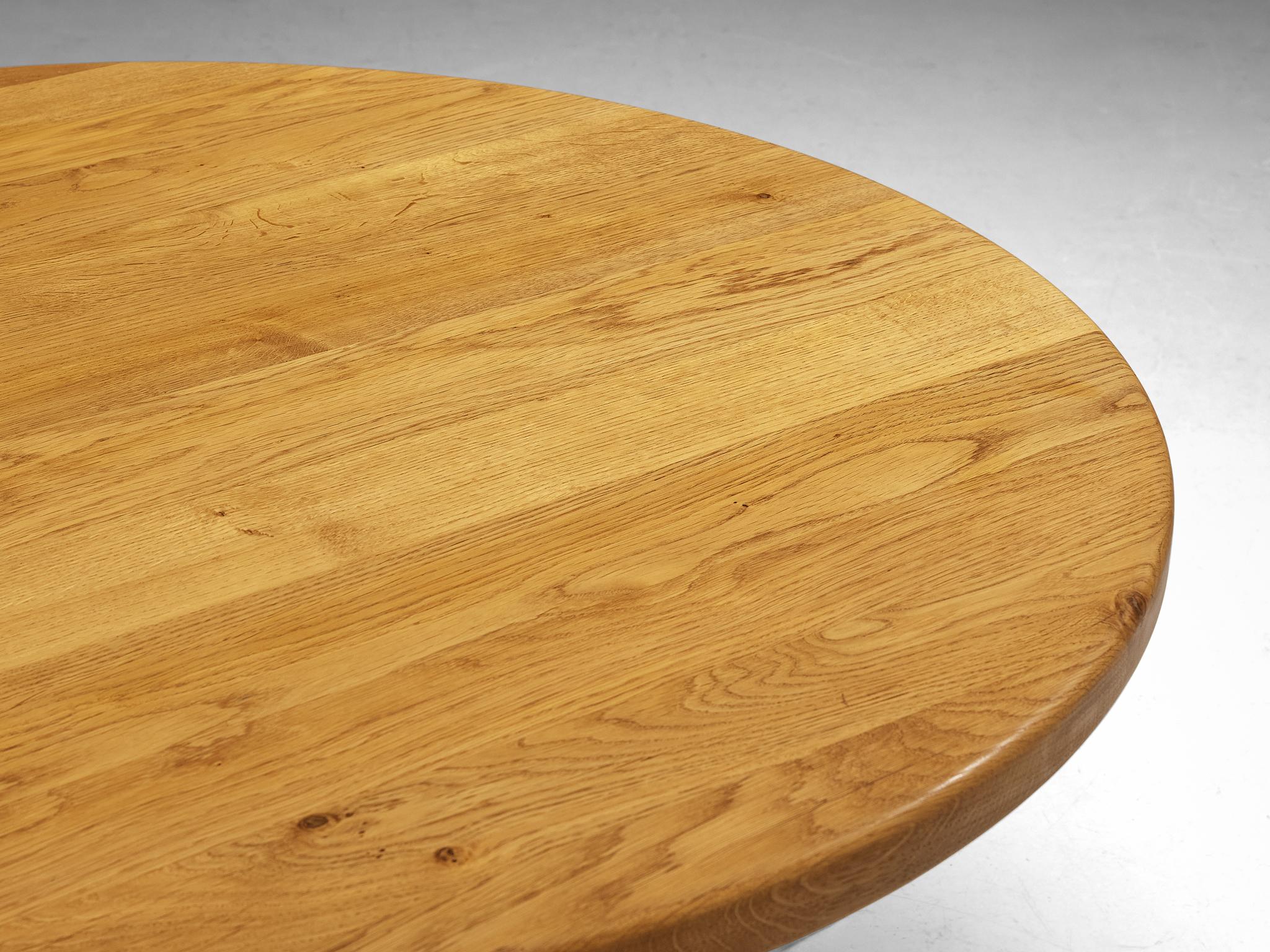 Scandinavian Coffee Table with Trapezium Base in Solid Oak tables Morentz