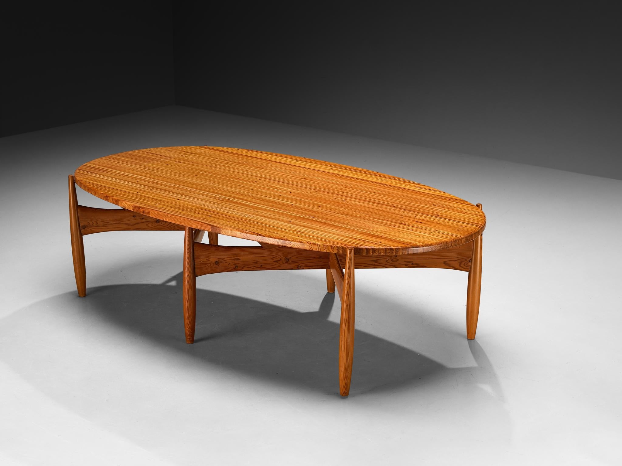 Rare Sergio Rodrigues for ISA Bergamo 'Sheriff' Dining Table in Solid Pine tables Morentz