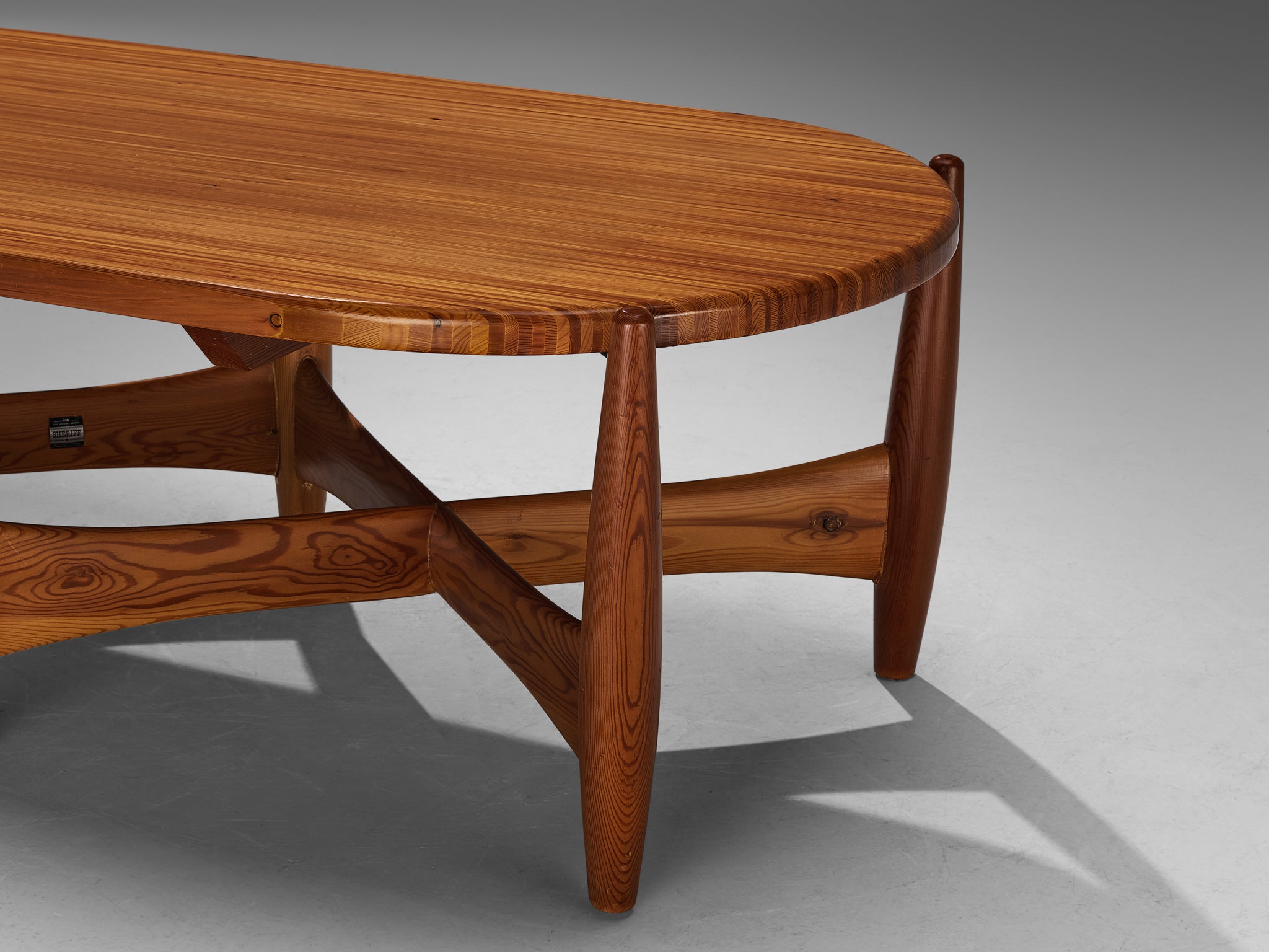 Rare Sergio Rodrigues for ISA Bergamo 'Sheriff' Coffee Table in Solid Pine Tables Morentz