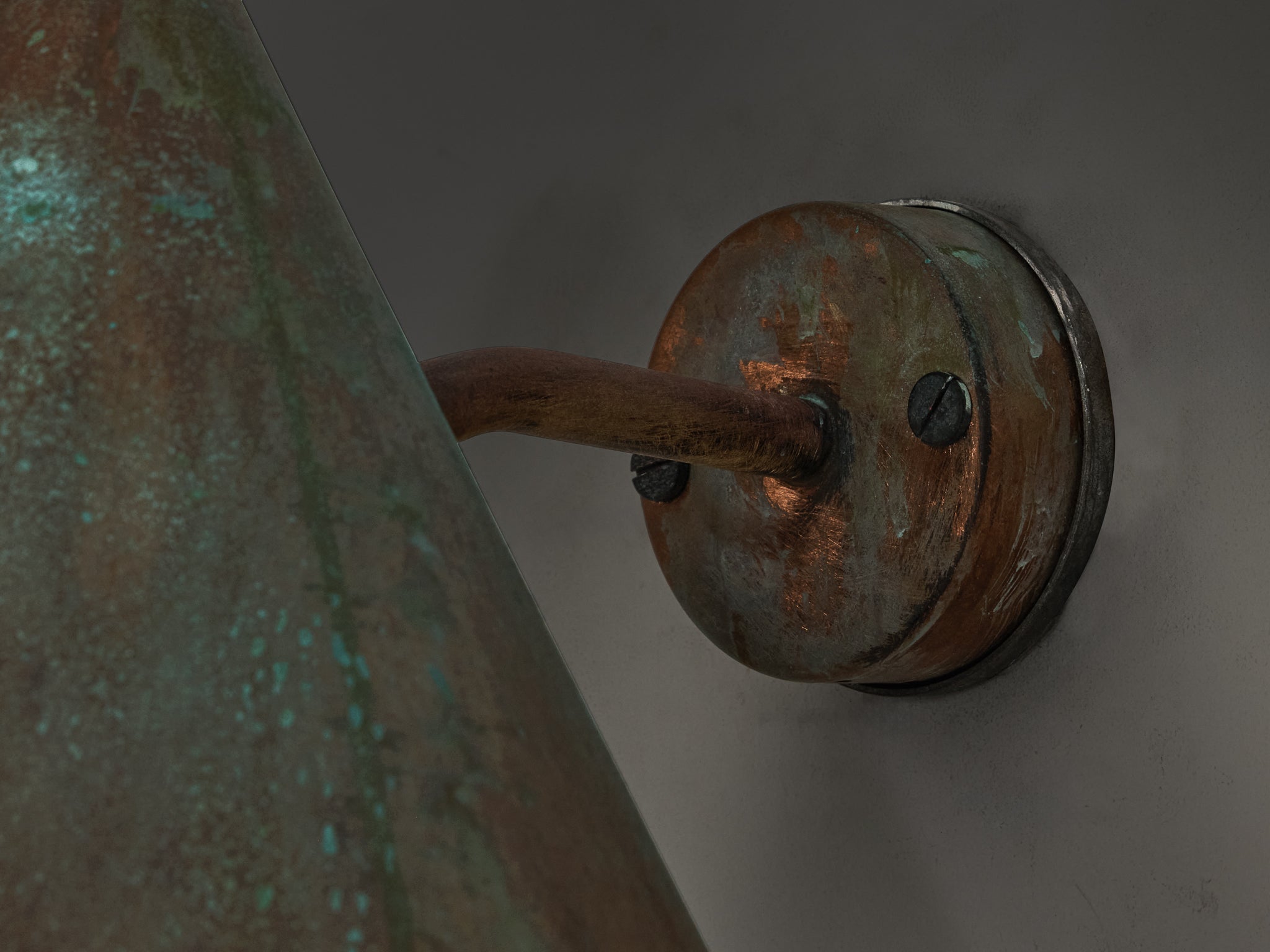 Hans-Agne Jakobsson 'Tratten' Wall Light in Patinated Copper lighting Morentz