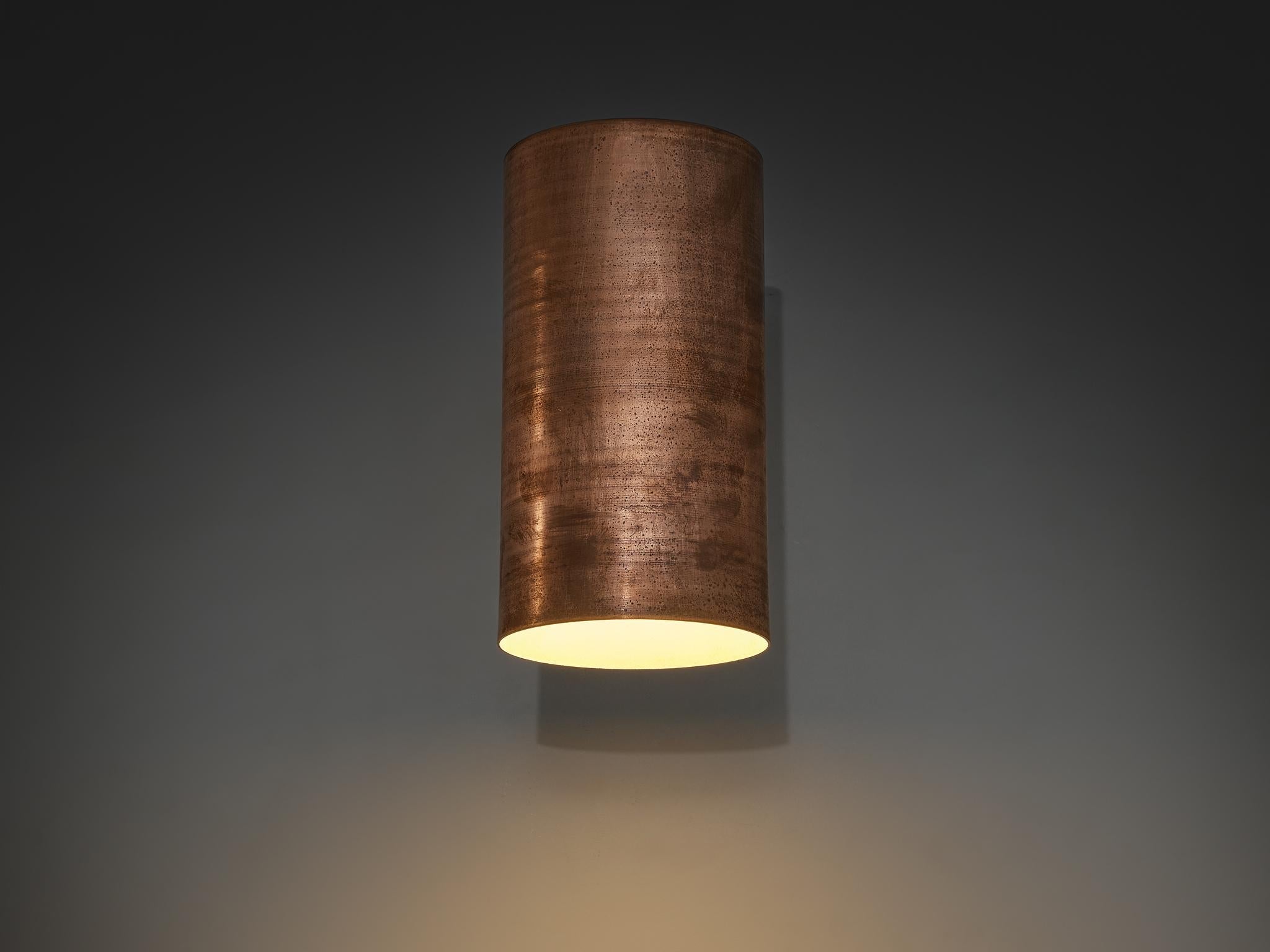 Hans-Agne Jakobsson ‘Rulle’ Wall Light in Patinated Copper lighting Morentz
