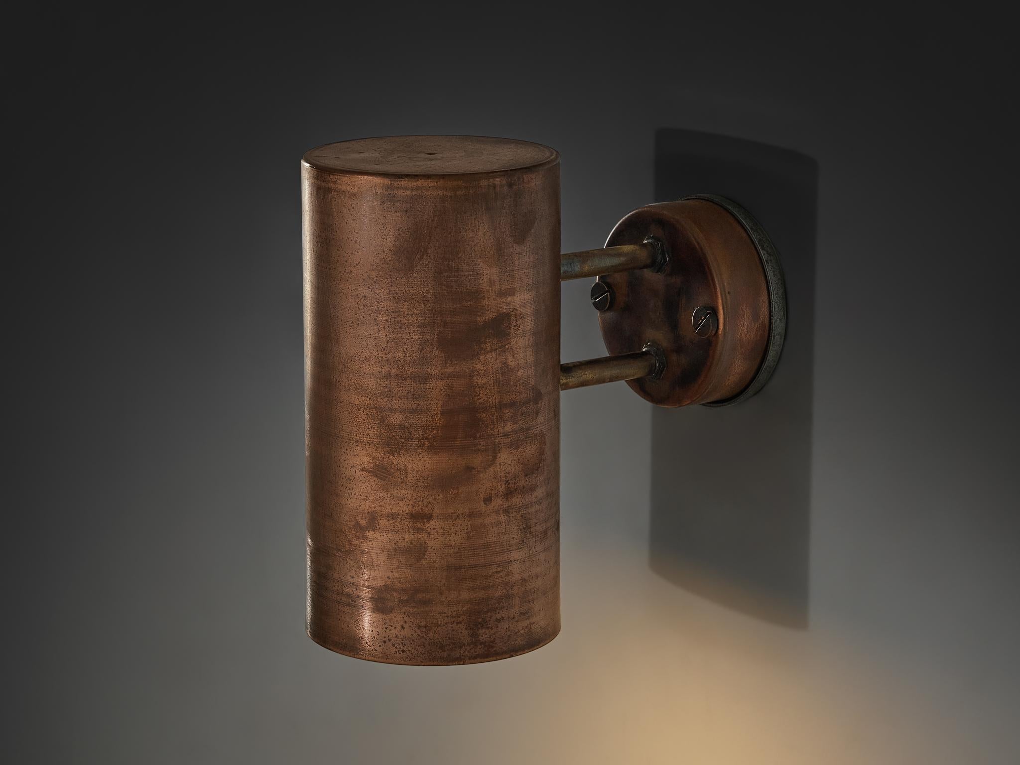 Hans-Agne Jakobsson ‘Rulle’ Wall Light in Patinated Copper lighting Morentz