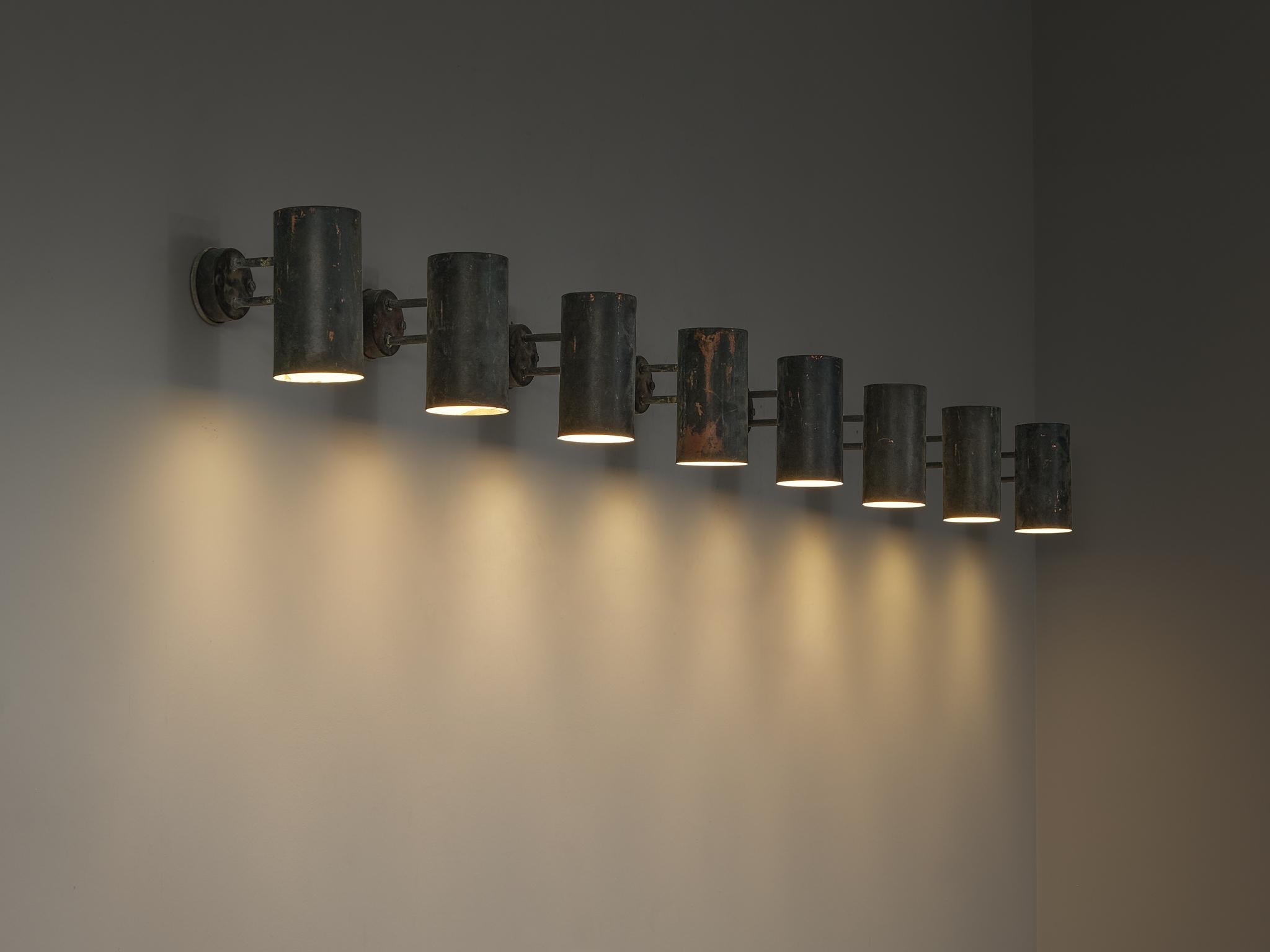 Hans-Agne Jakobsson ‘Rulle’ Wall Lights in Patinated Copper lighting Morentz