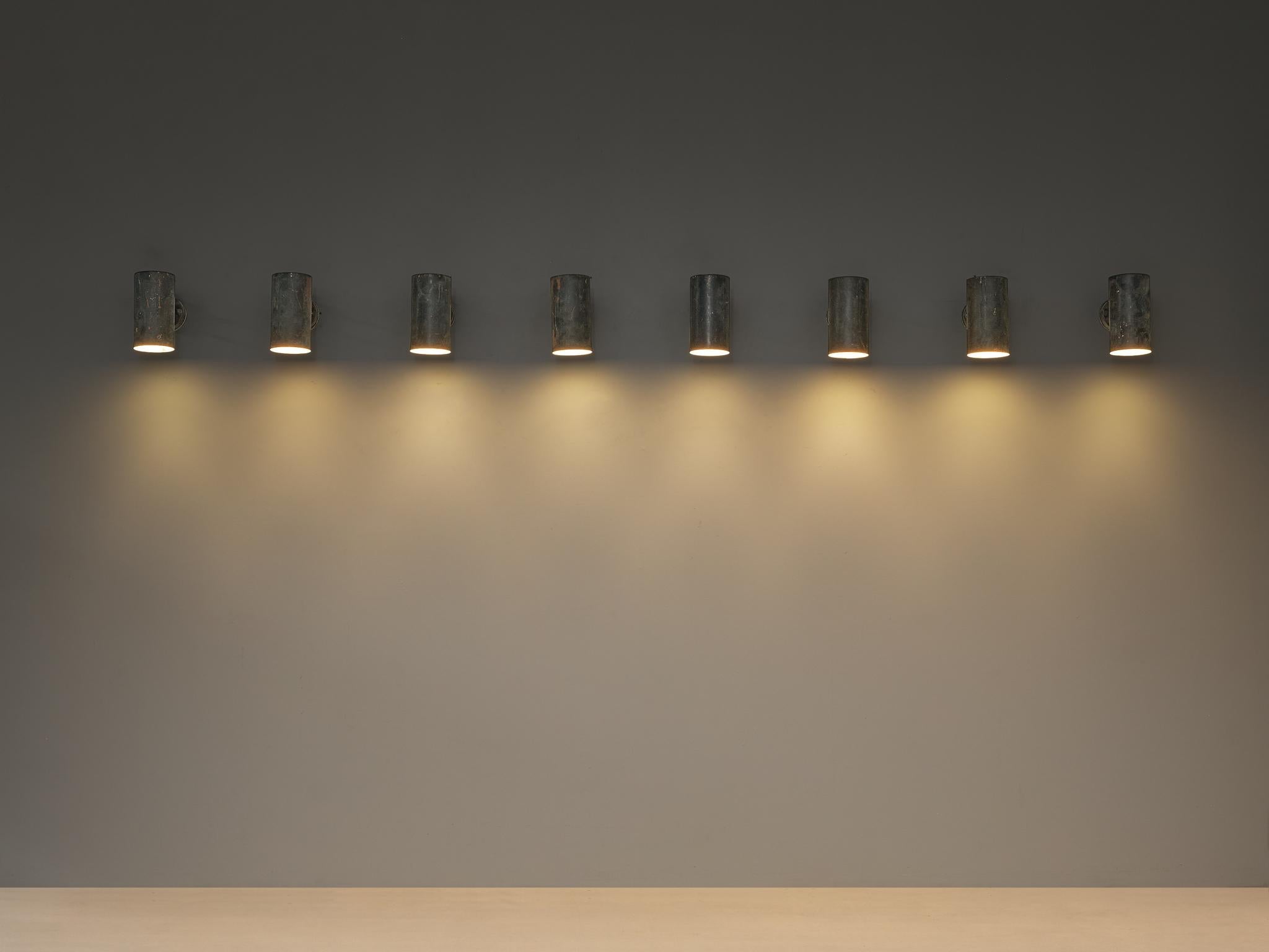 Hans-Agne Jakobsson ‘Rulle’ Wall Lights in Patinated Copper lighting Morentz