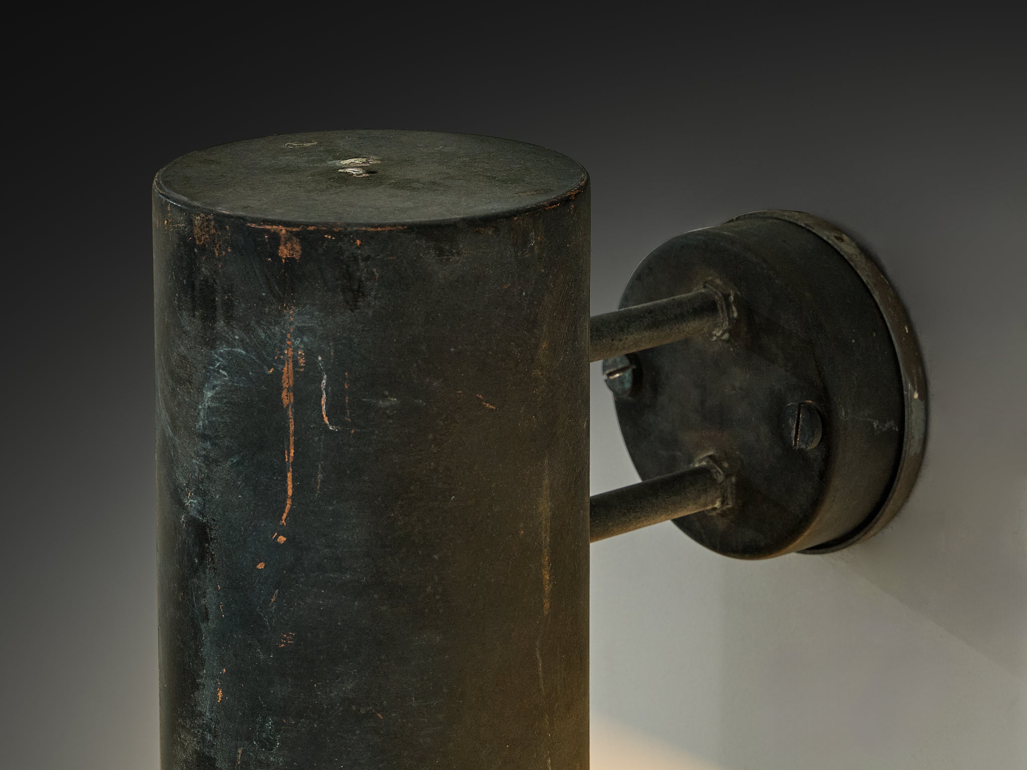 Hans-Agne Jakobsson ‘Rulle’ Wall Lights in Patinated Copper Lighting Morentz