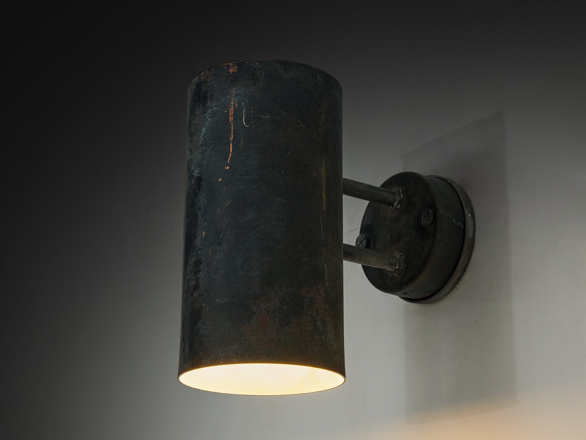 Hans-Agne Jakobsson ‘Rulle’ Wall Lights in Patinated Copper Lighting Morentz