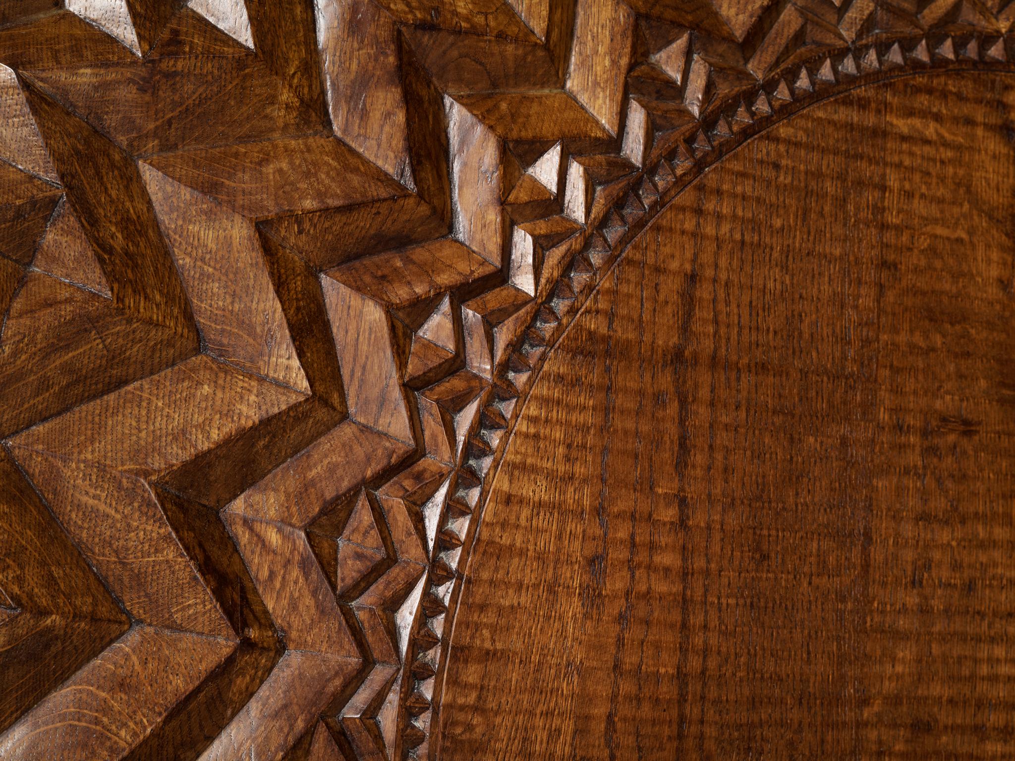 Giuseppe Rivadossi for Officina Rivadossi Queen Bed with Nightstands in Oak more furniture and collectibles Morentz