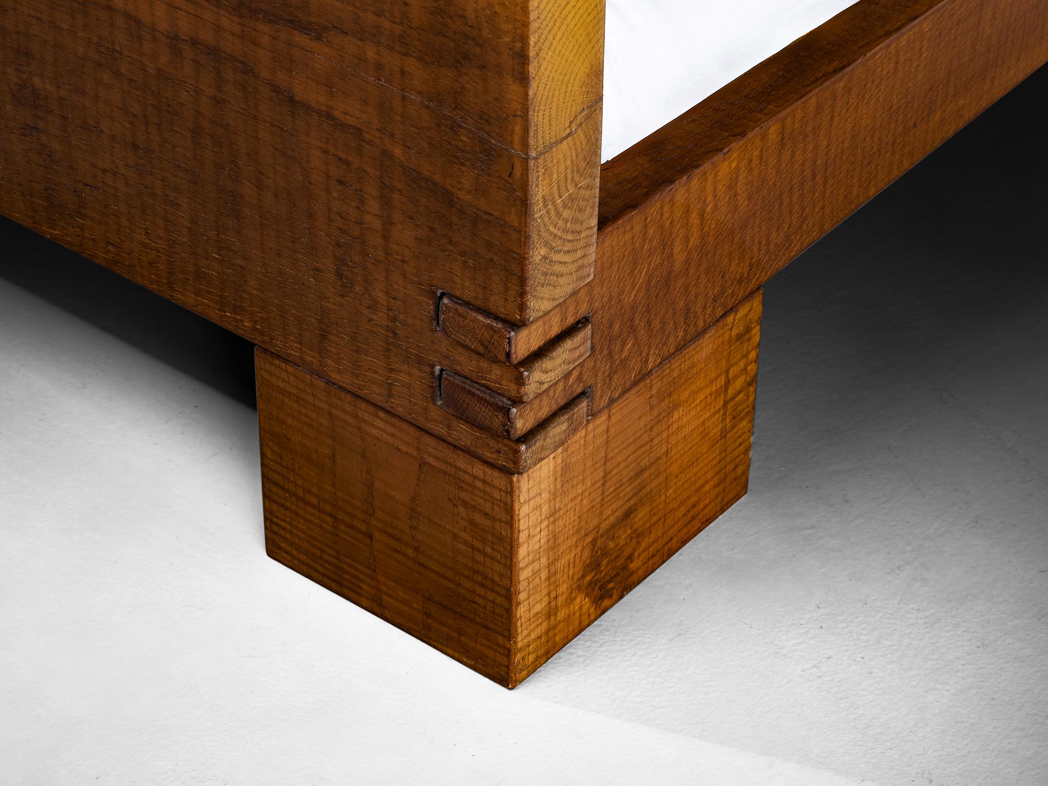 Giuseppe Rivadossi for Officina Rivadossi Queen Bed with Nightstands in Oak more furniture and collectibles Morentz