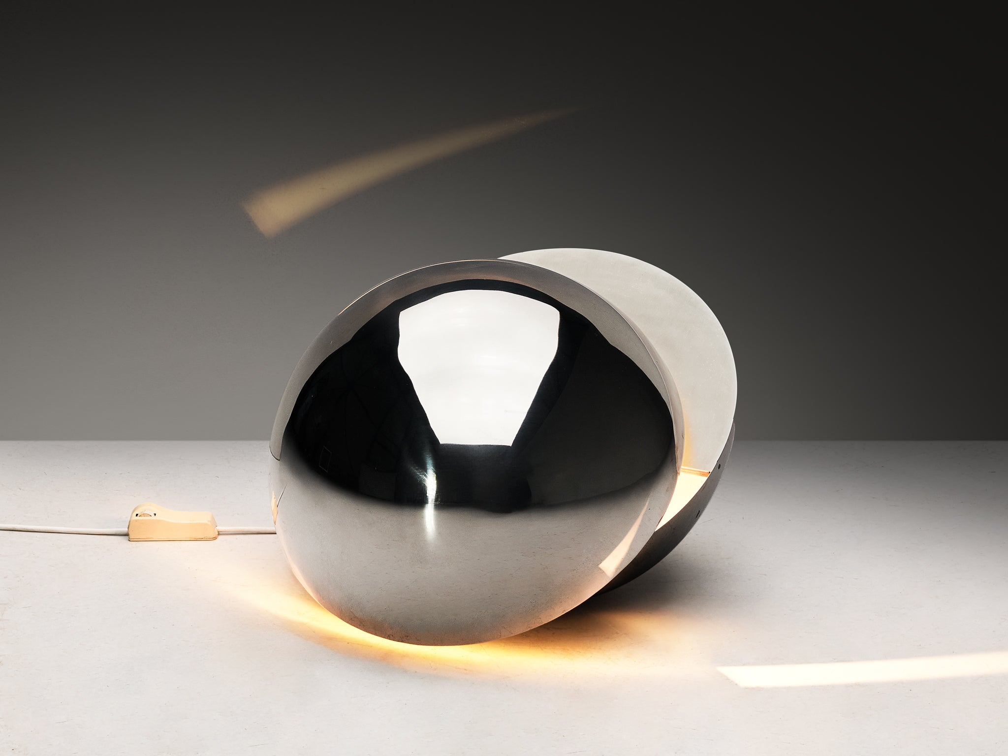 Gigi Capriolo for Complemento Idea 'Glob' Lamp in Stainless Steel Lighting Morentz