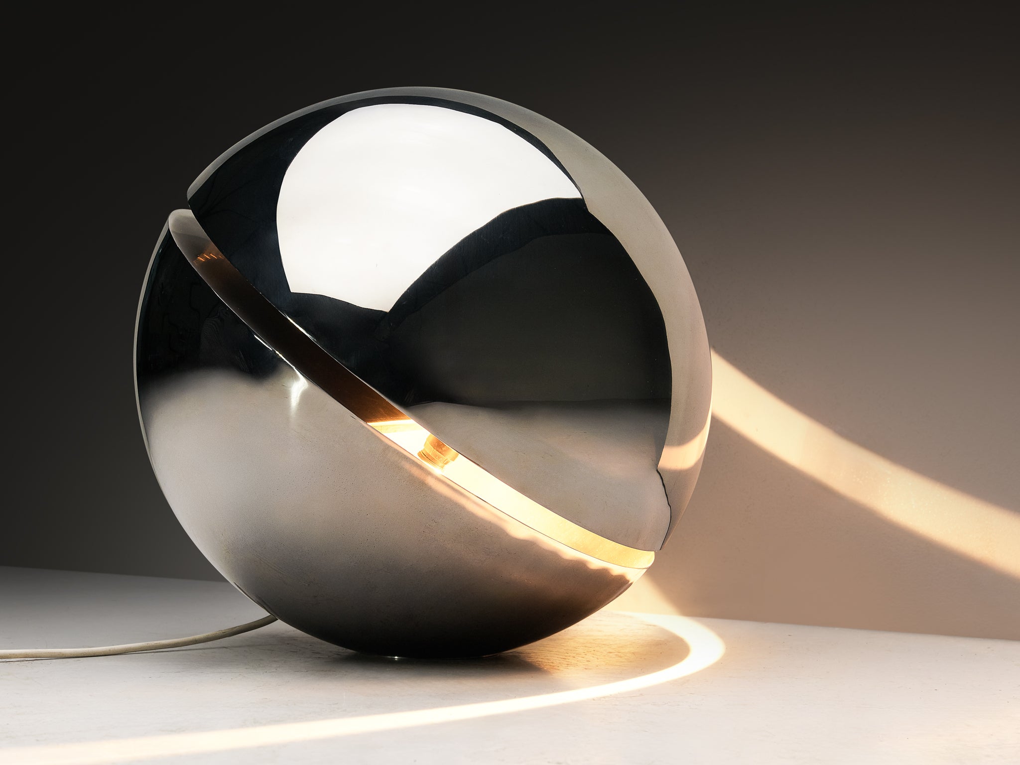 Gigi Capriolo for Complemento Idea 'Glob' Lamp in Stainless Steel Lighting Morentz