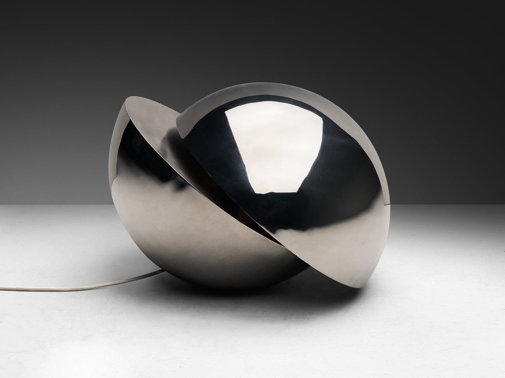 Gigi Capriolo for Complemento Idea 'Glob' Lamp in Stainless Steel Lighting Morentz