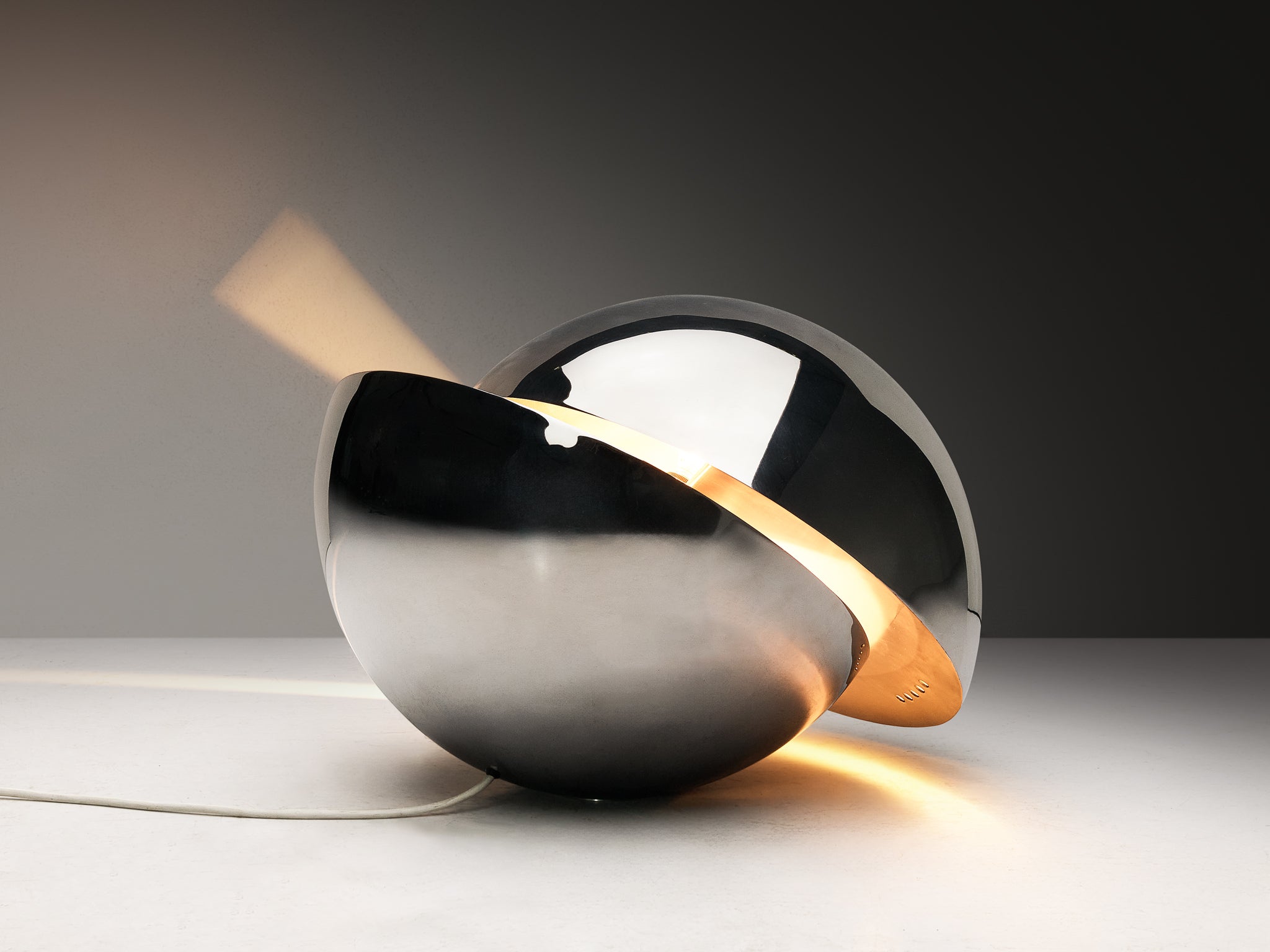 Gigi Capriolo for Complemento Idea 'Glob' Lamp in Stainless Steel Lighting Morentz