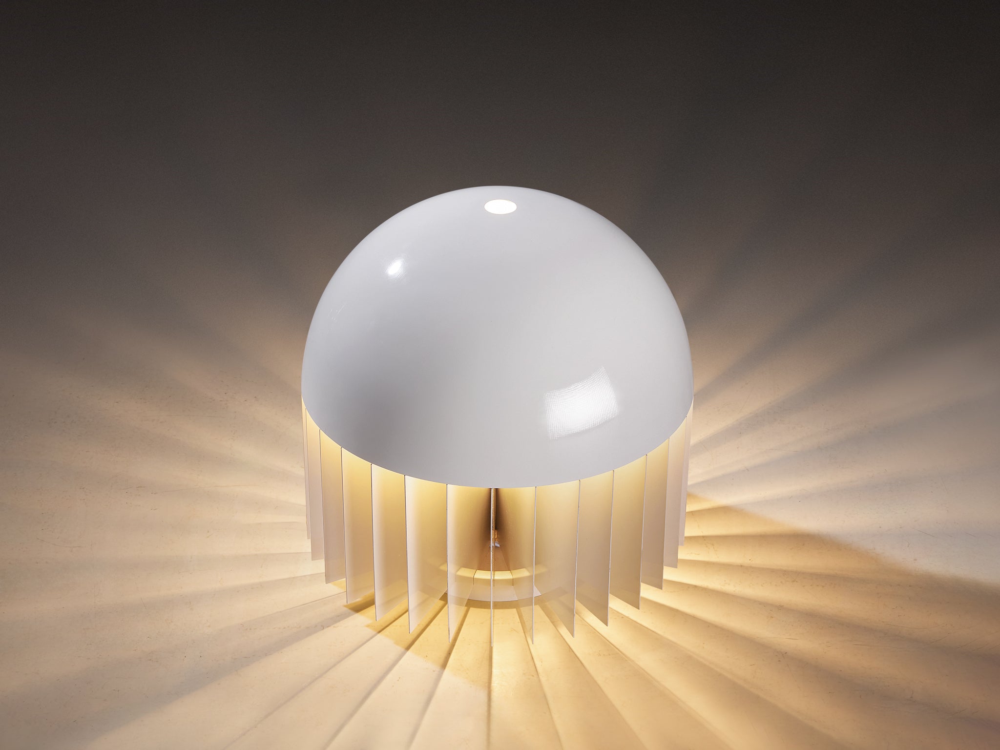 Giancarlo Mattioli for Sirrah 'MT' Floor or Table Lamp in White Lacquered Aluminum Lighting Morentz