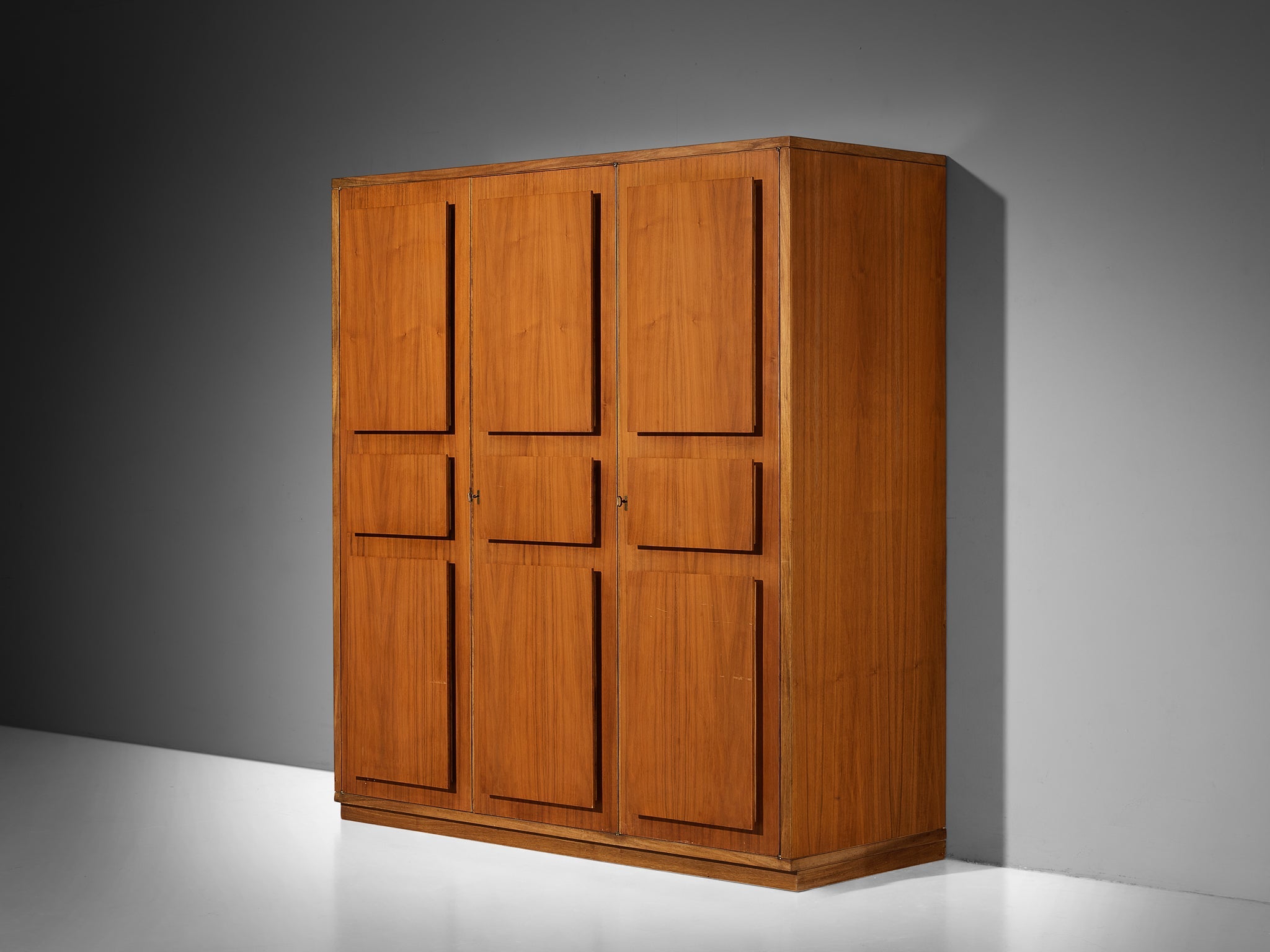 Italian Large Cabinets in Teak and Geometric Fronts case pieces and storage cabinets Morentz