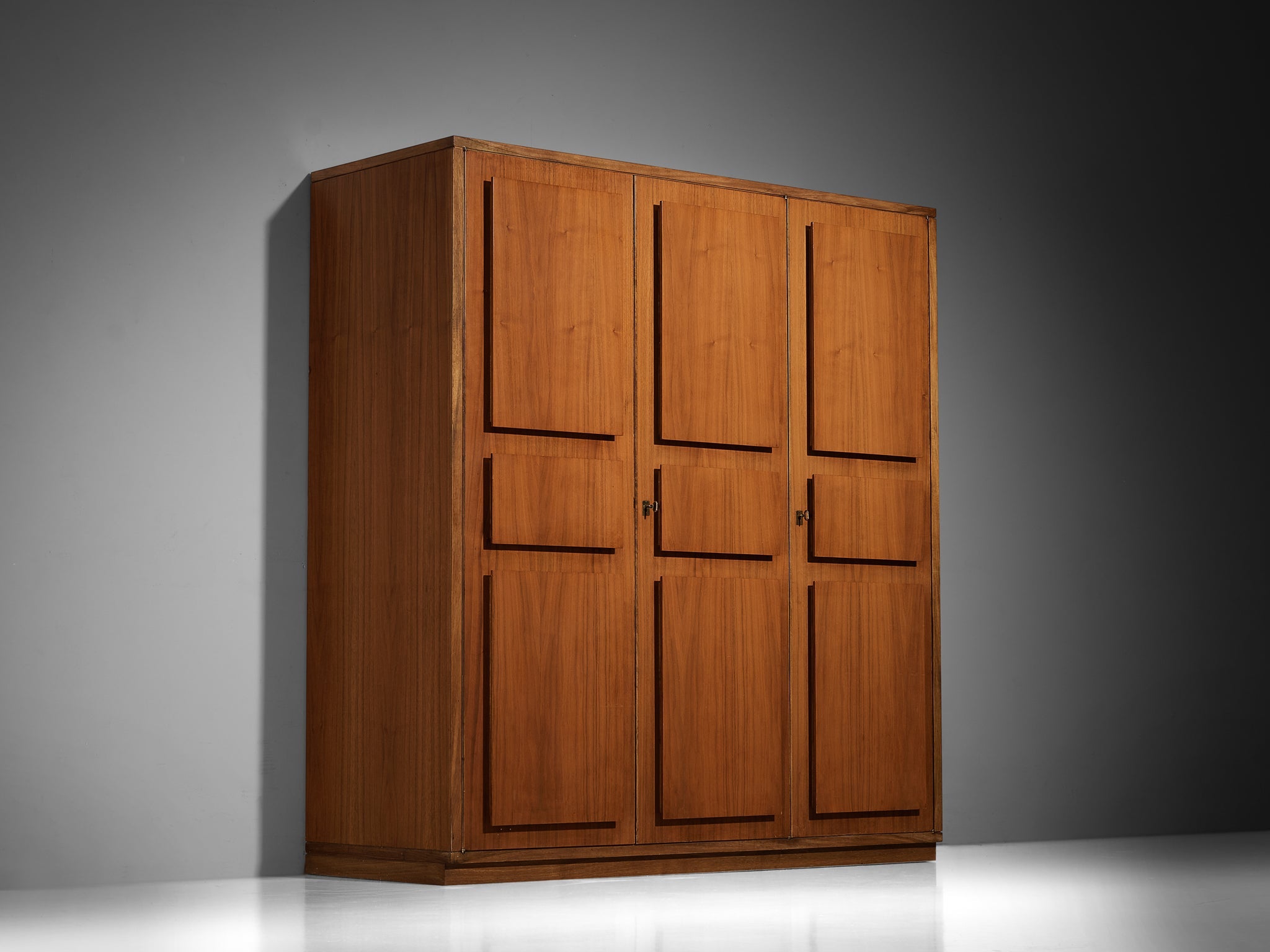 Italian Large Cabinets in Teak and Geometric Fronts case pieces and storage cabinets Morentz