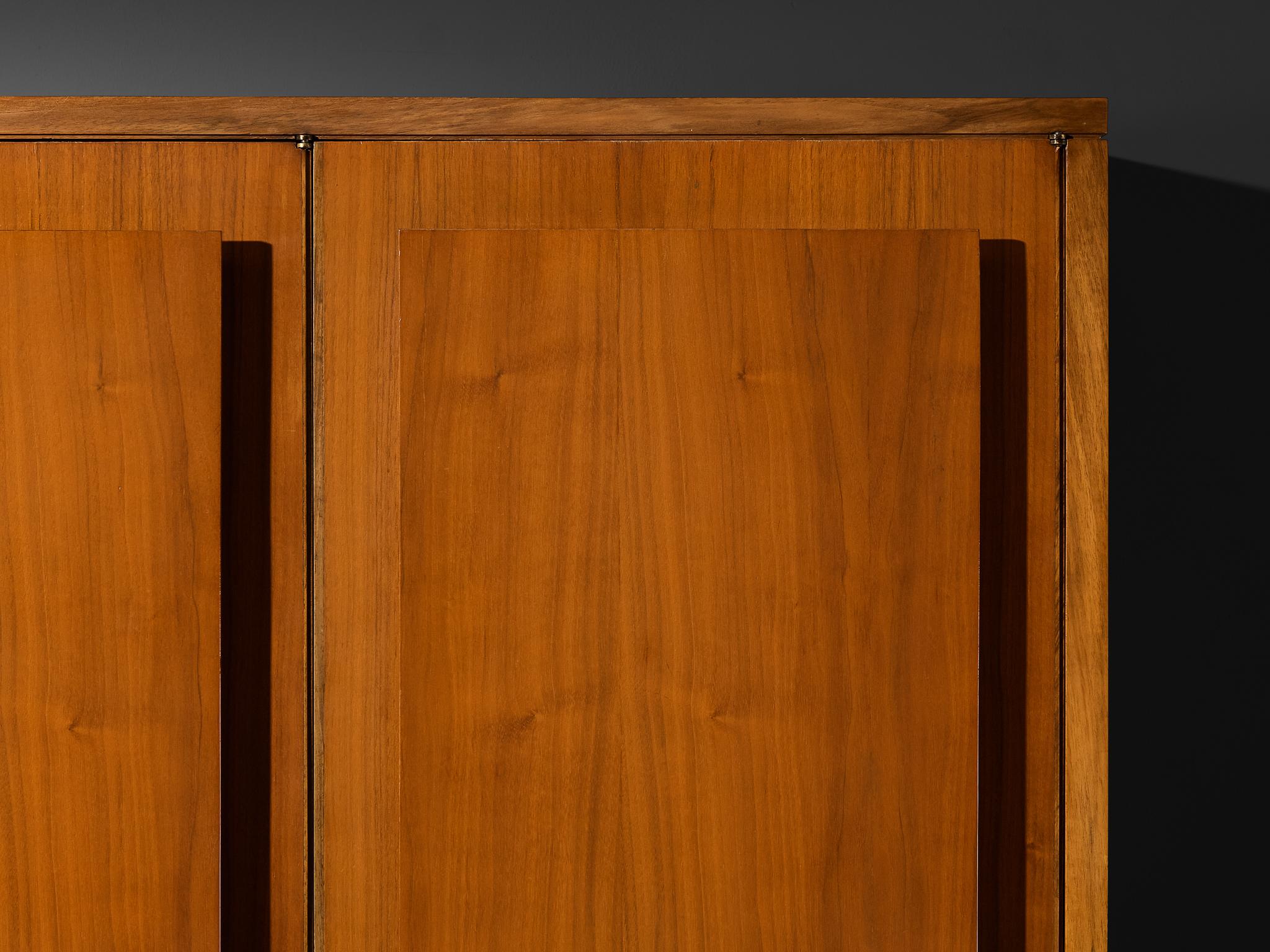 Italian Large Cabinet in Teak and Geometric Fronts case pieces and storage cabinets Morentz