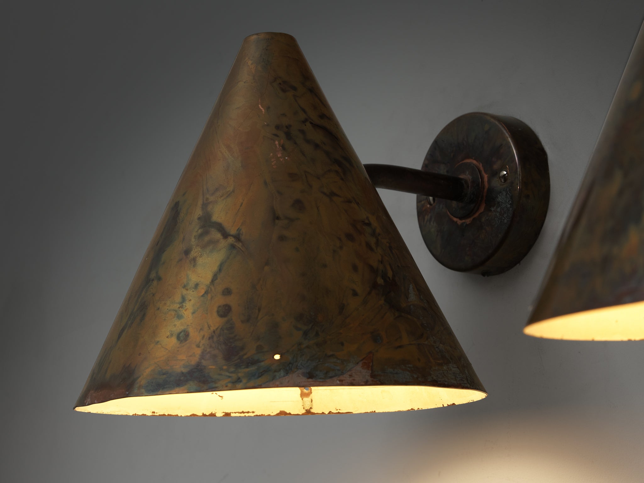 Hans-Agne Jakobsson 'Tratten' Copper Wall Light Lighting Morentz