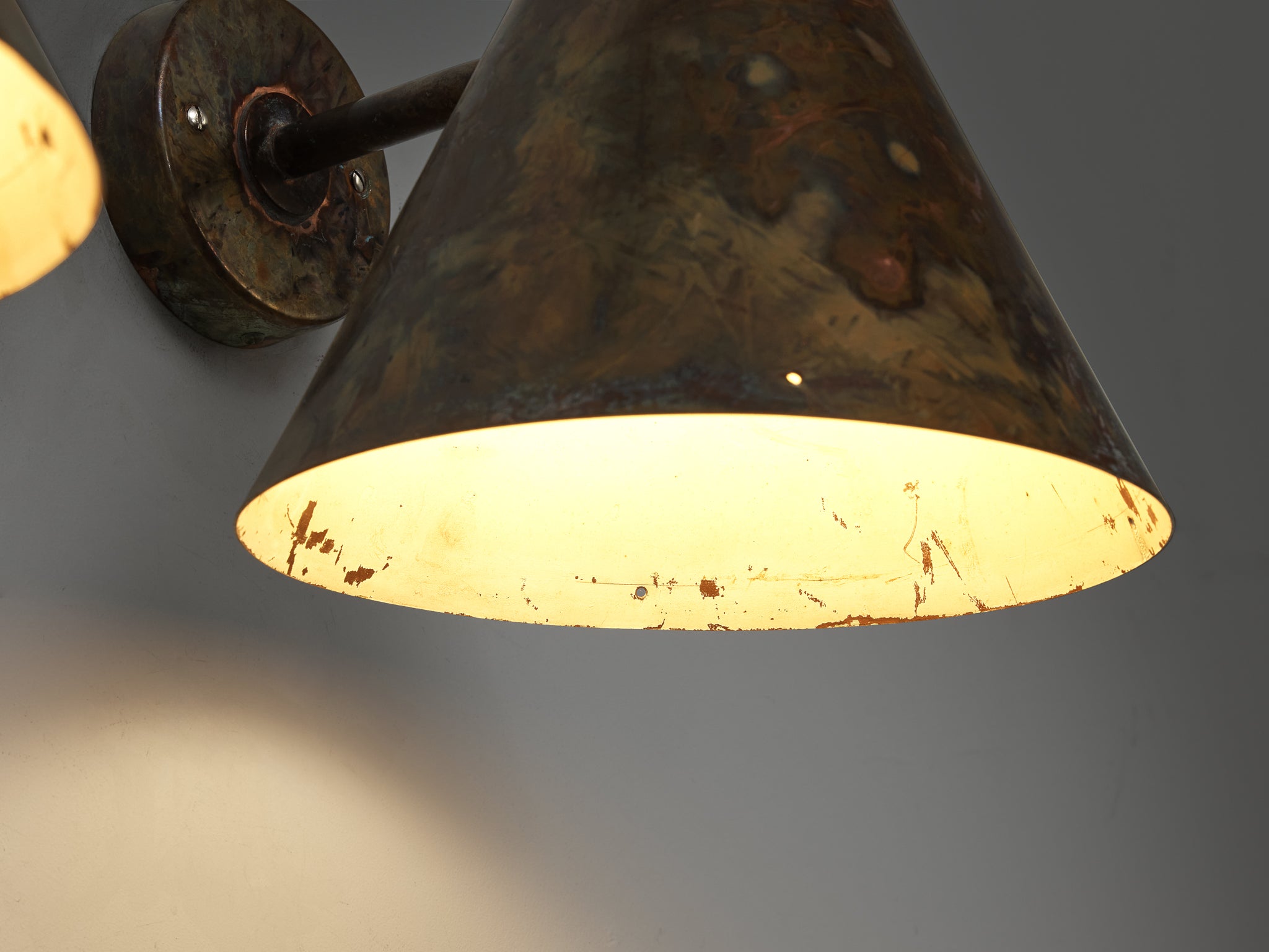 Hans-Agne Jakobsson 'Tratten' Copper Wall Light Lighting Morentz