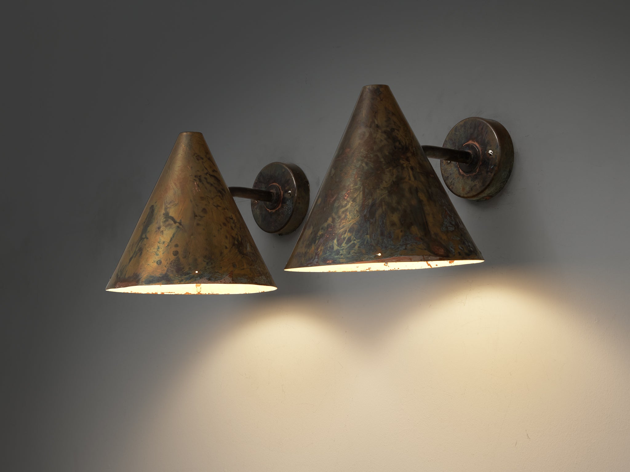 Hans-Agne Jakobsson 'Tratten' Copper Wall Light Lighting Morentz
