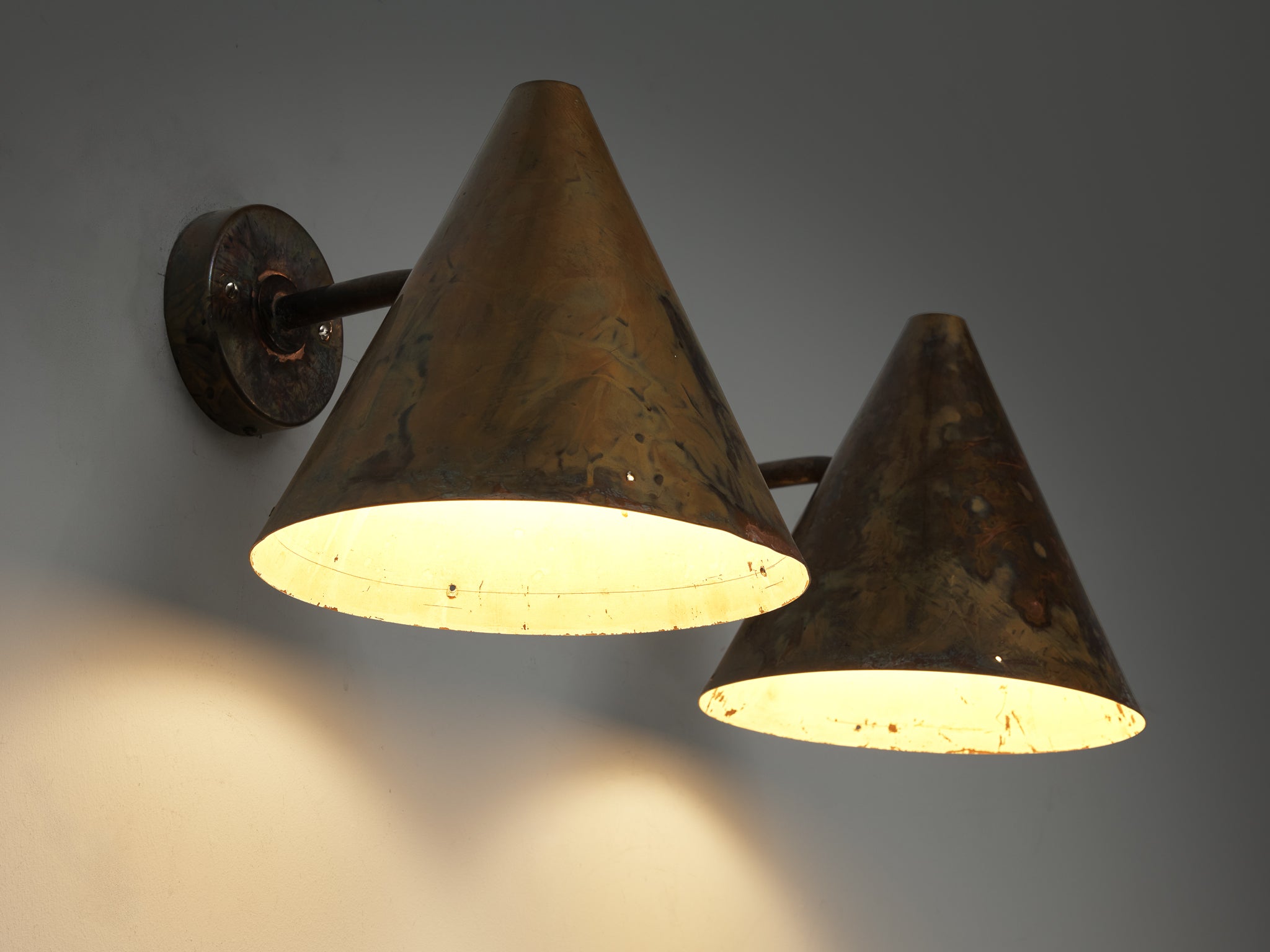 Hans-Agne Jakobsson 'Tratten' Copper Wall Light Lighting Morentz