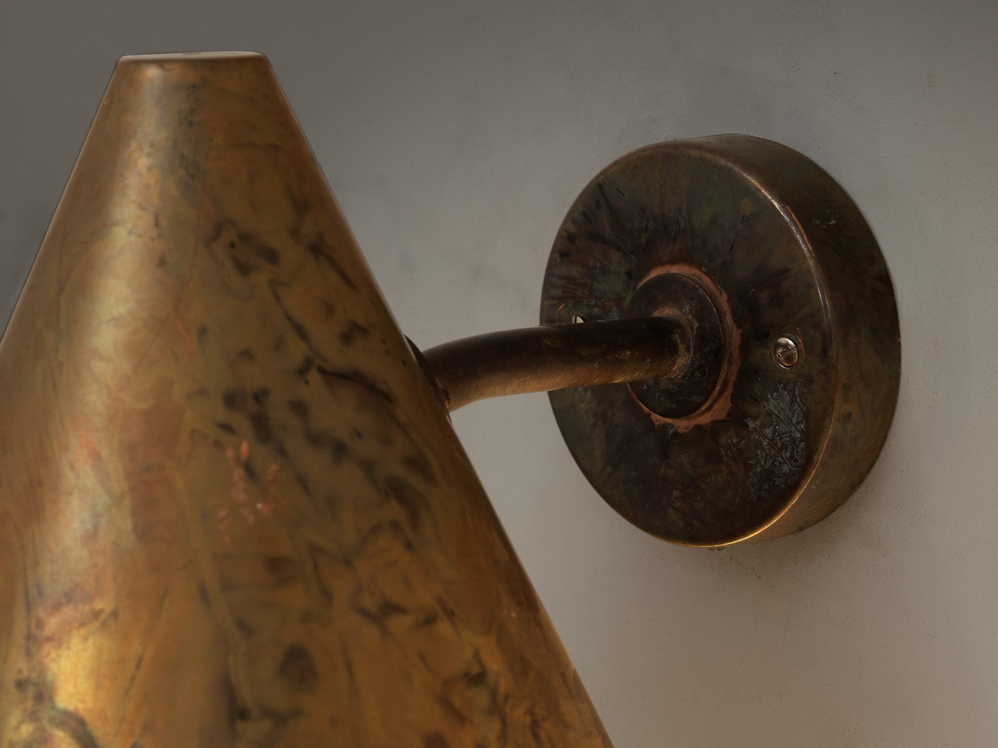 Hans-Agne Jakobsson 'Tratten' Copper Wall Light Lighting Morentz