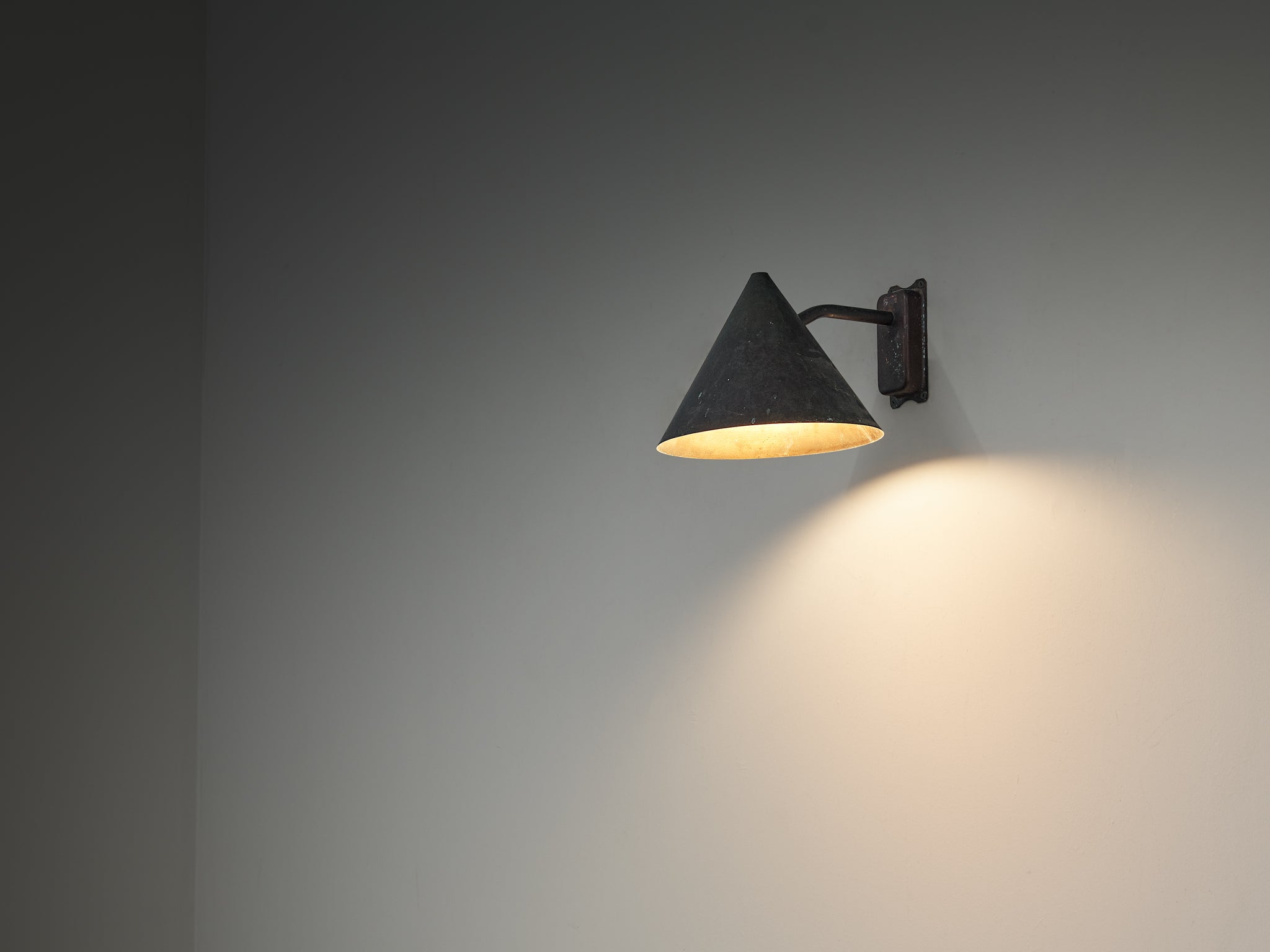 Hans-Agne Jakobsson 'Tratten' Copper Wall Light Lighting Morentz