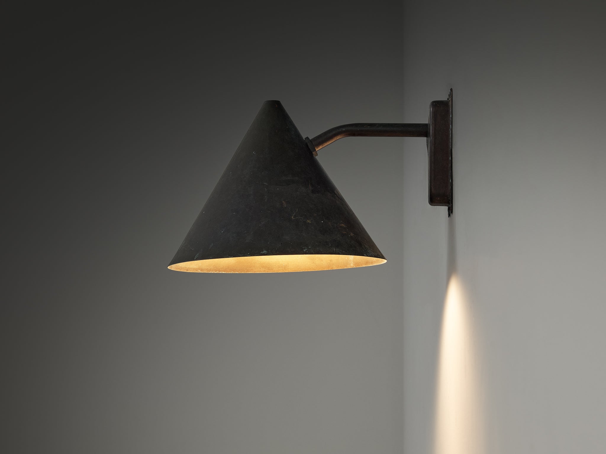 Hans-Agne Jakobsson 'Tratten' Copper Wall Light Lighting Morentz